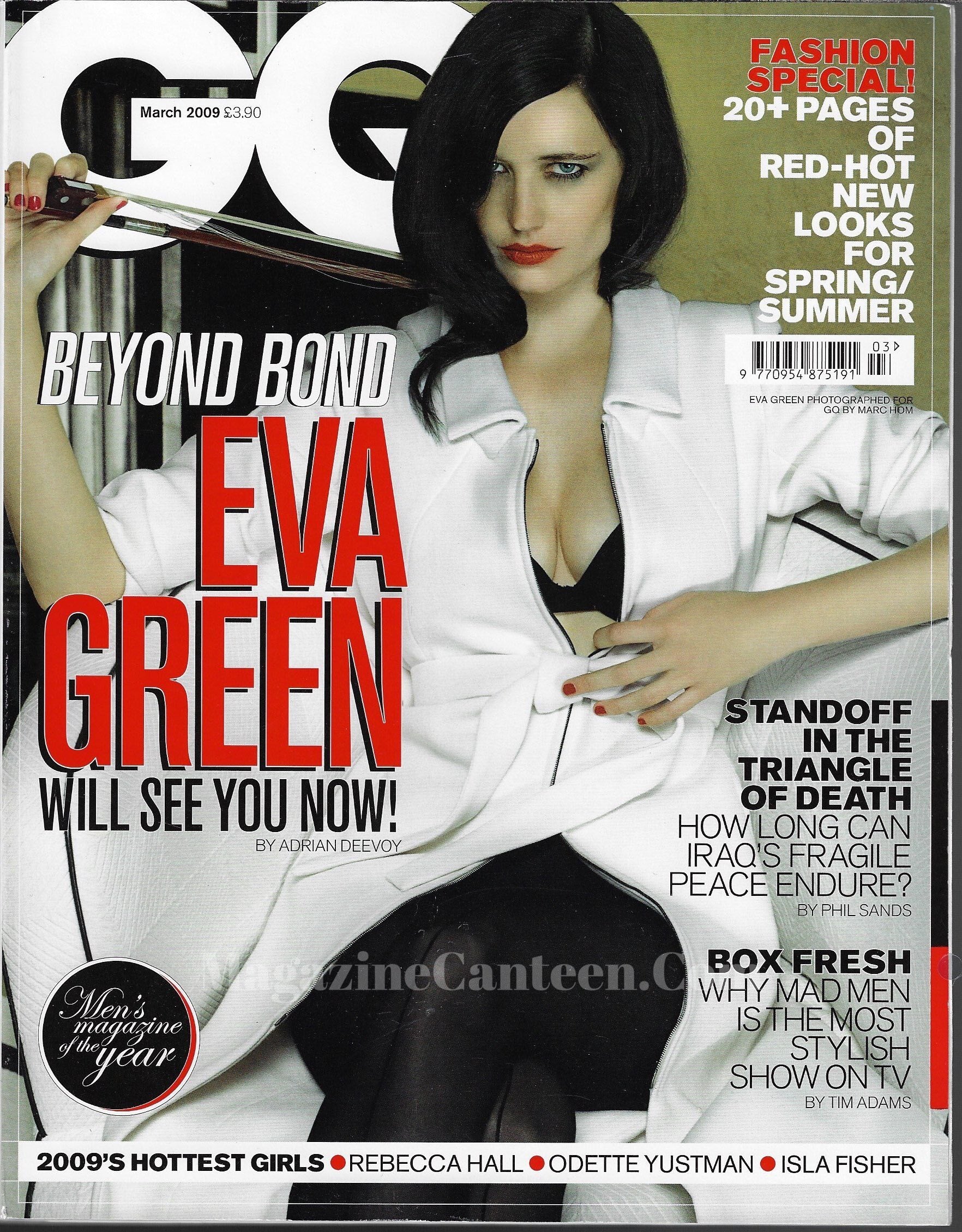 GQ Magazine March 2009 - Eva Green Mad Men Jon Hamm