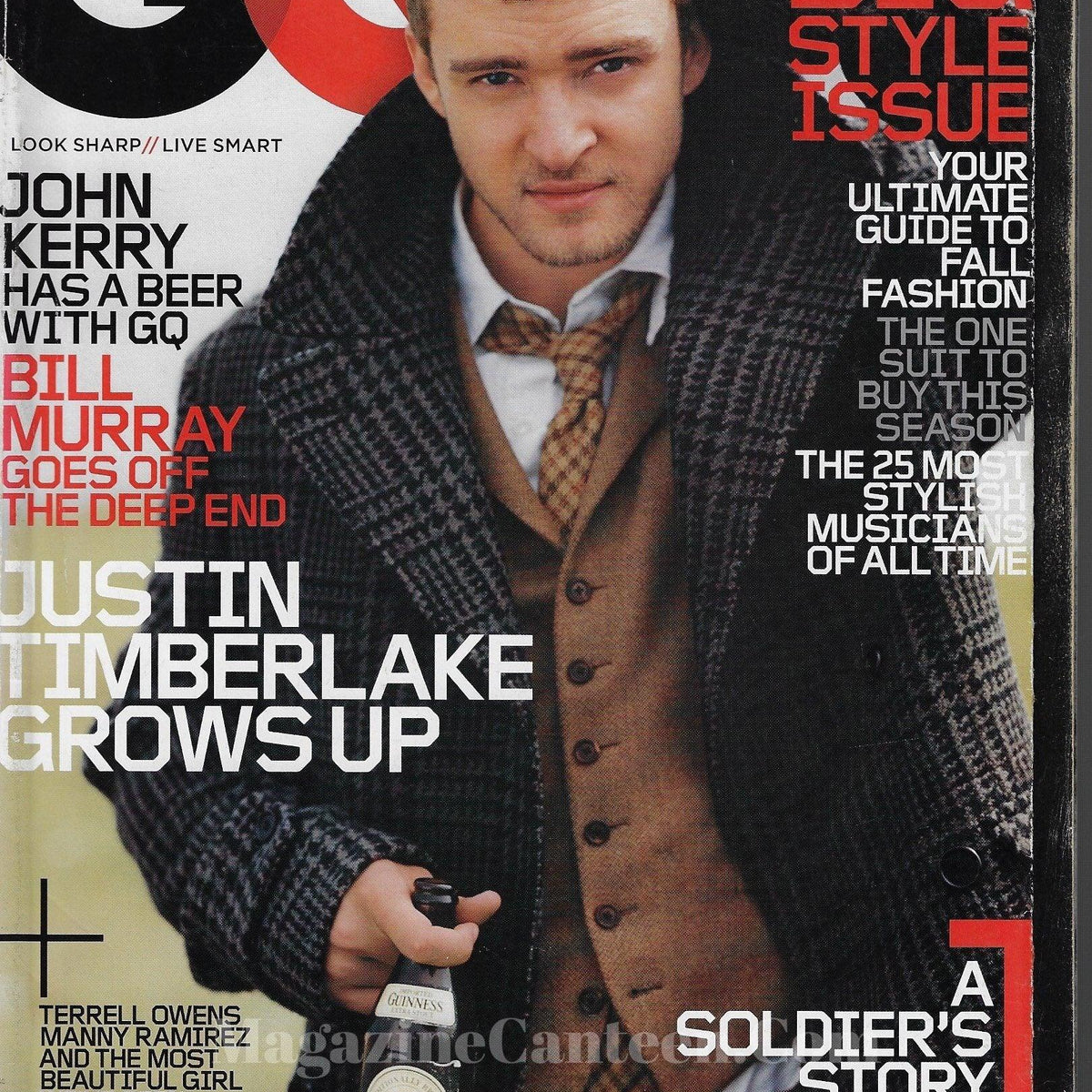 GQ Magazine USA - Justin Timberlake – magazine canteen