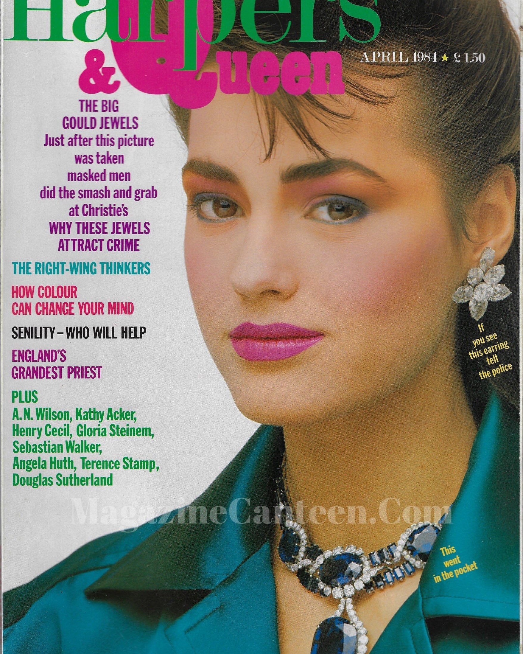 Harpers & Queen Magazine - Yasmin Le Bon 1984