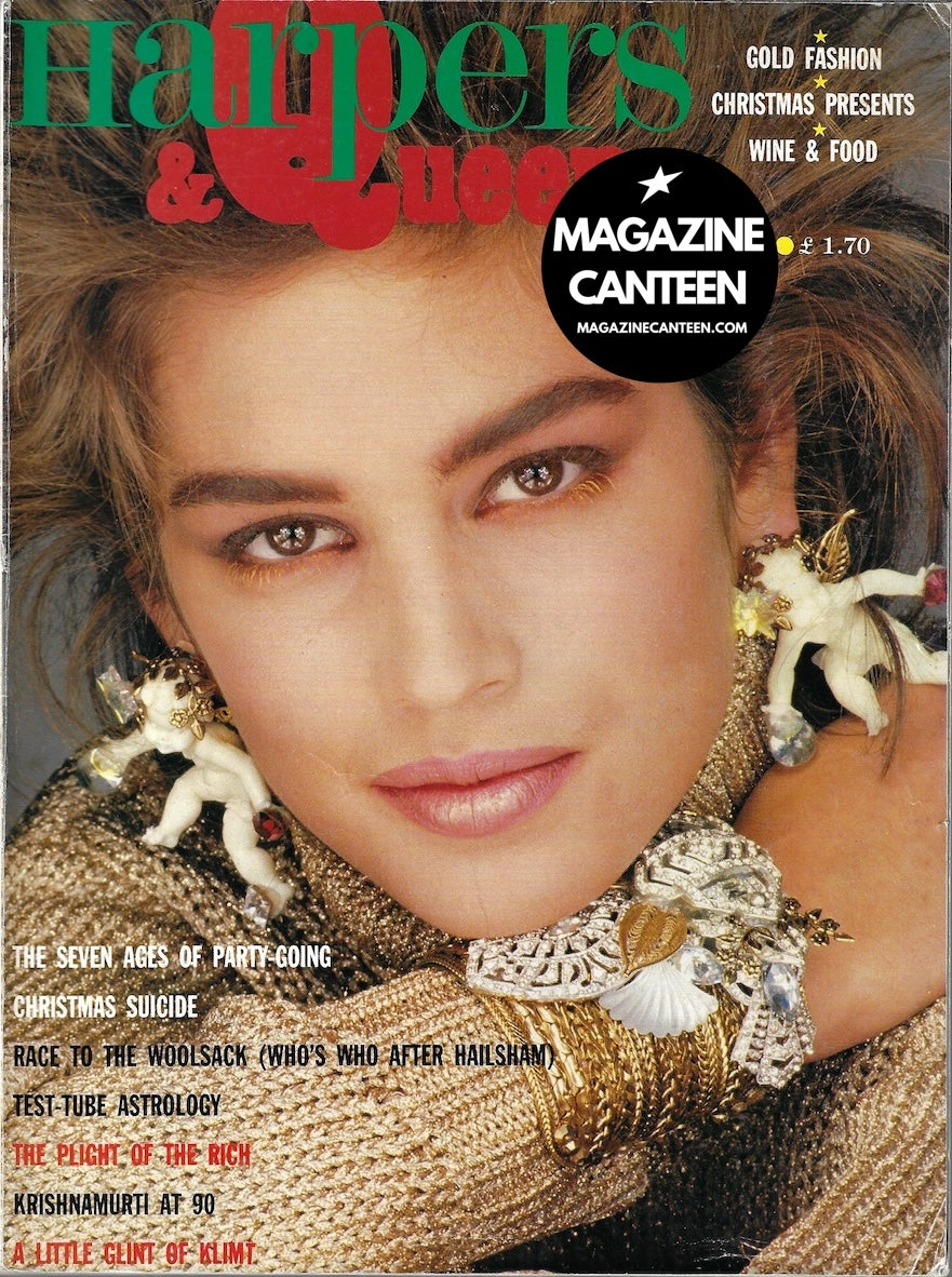 Harpers & Queen Magazine - CINDY CRAWFORD Rudi Molacek 1985