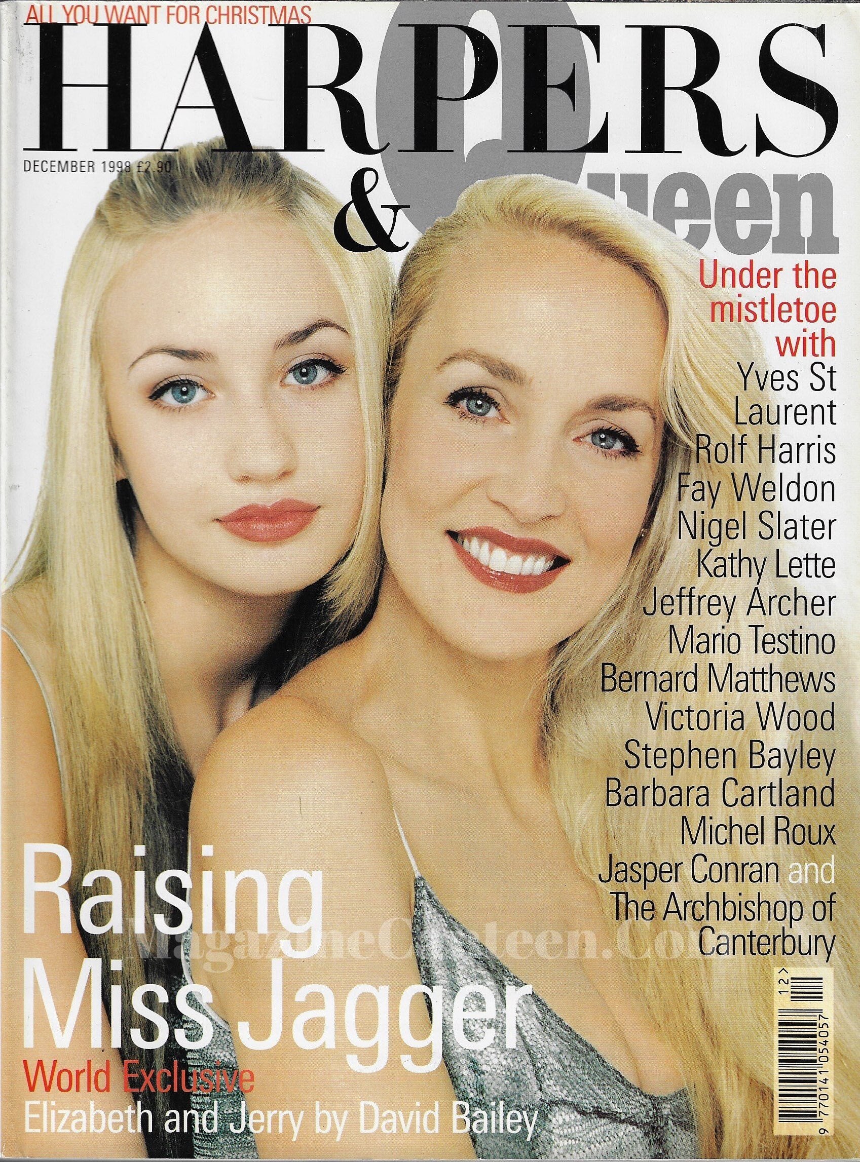 Harpers & Queen Magazine - Jerry Hall & Elizabeth Jagger