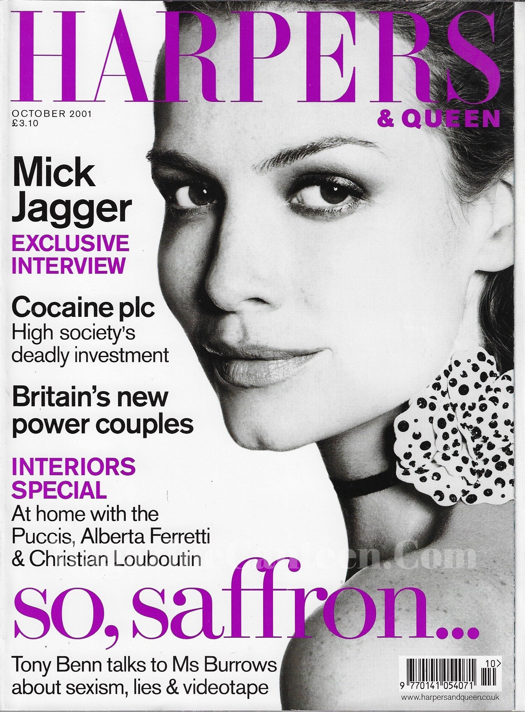 Harpers & Queen Magazine - Saffron Burrows