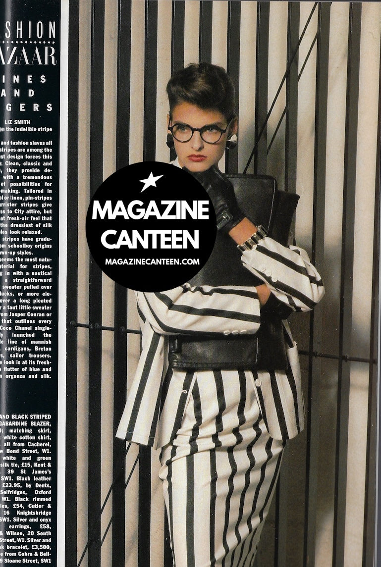 Harpers & Queen Magazine - LINDA EVANGELISTA Lines & Tigers STEVIE HUGHES