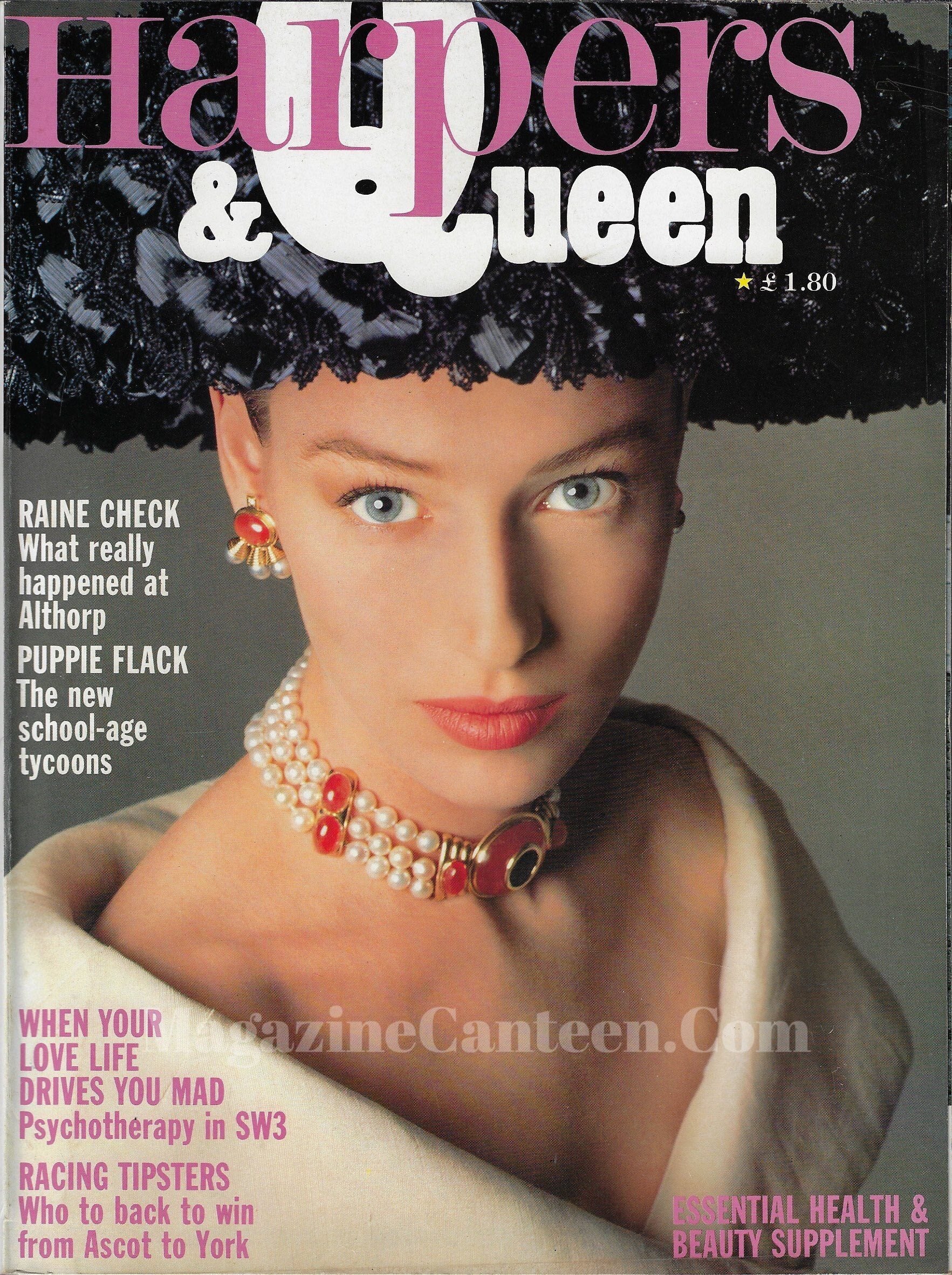 Harpers & Queen Magazine Linda Evangelista