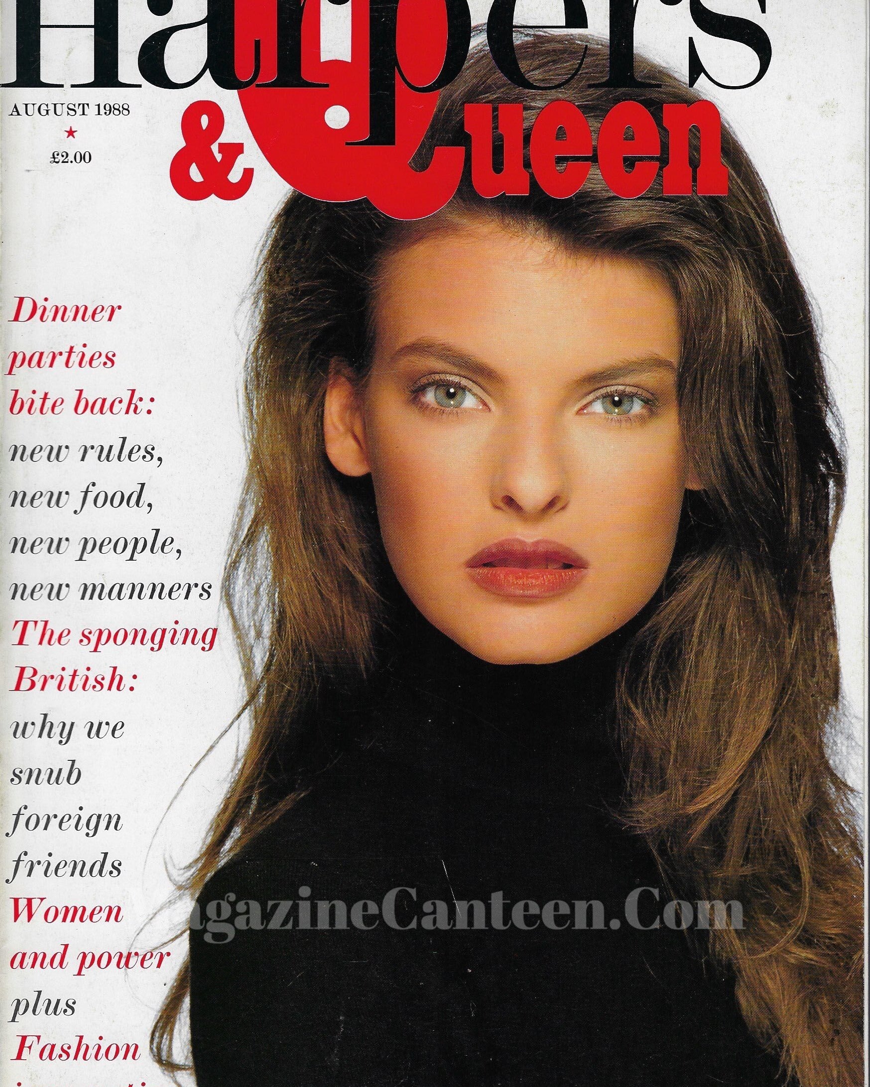 Harpers & Queen Magazine - Linda Evangelista
