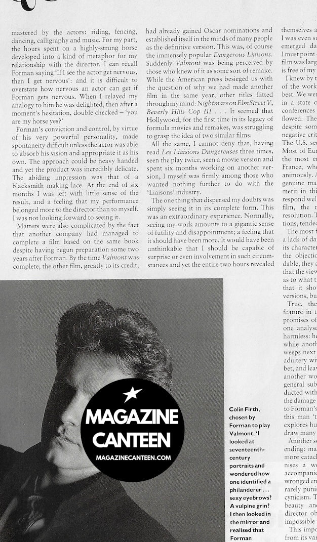 Harpers & Queen Magazine - COLIN FIRTH Queens Counsel BARRY LATEGAN