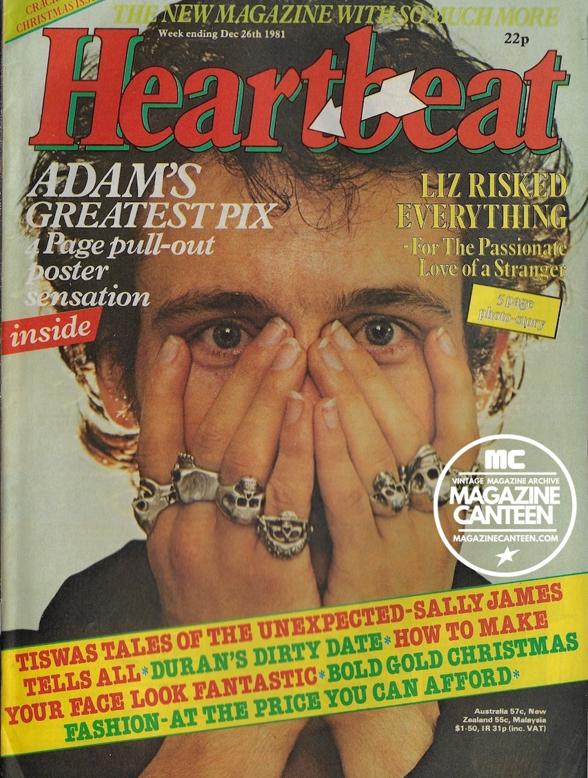 Heartbeat Magazine Adam Ant Sally James Magazine Canteen