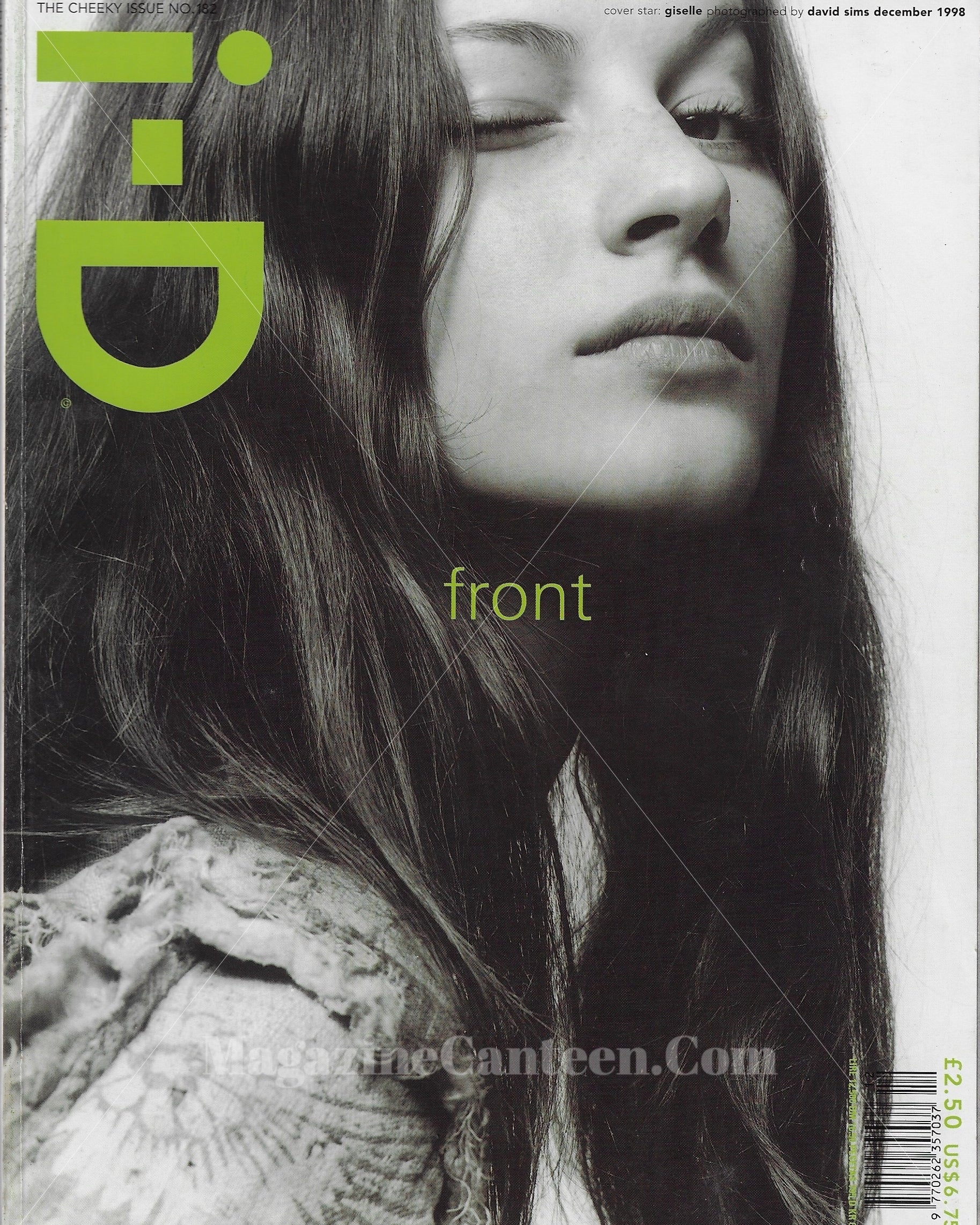 I-D Magazine 182 - Gisele Bundchen 1998 december first cover