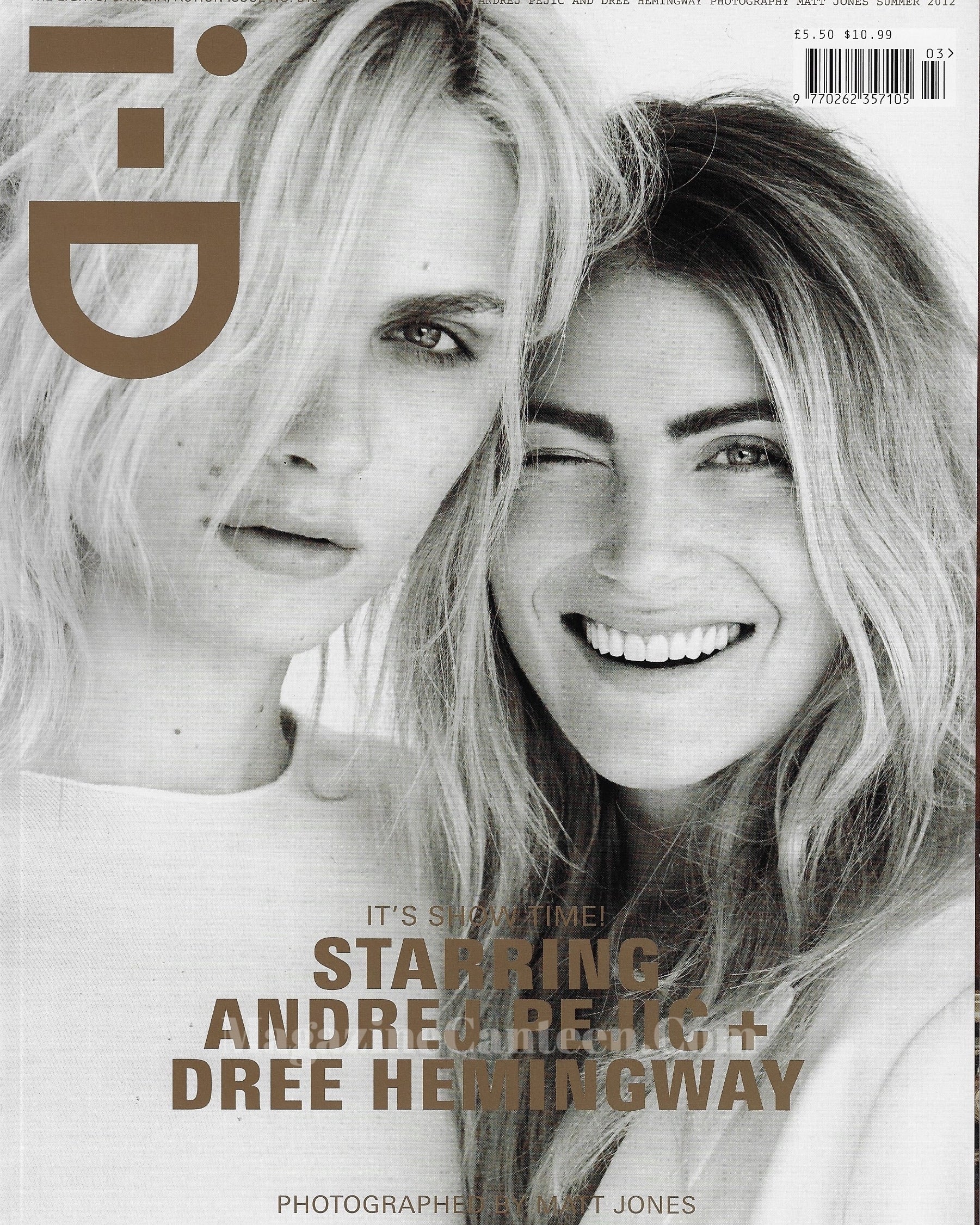 I-D Magazine 319 - Andrej Pejic & Dree Hemingway 2012