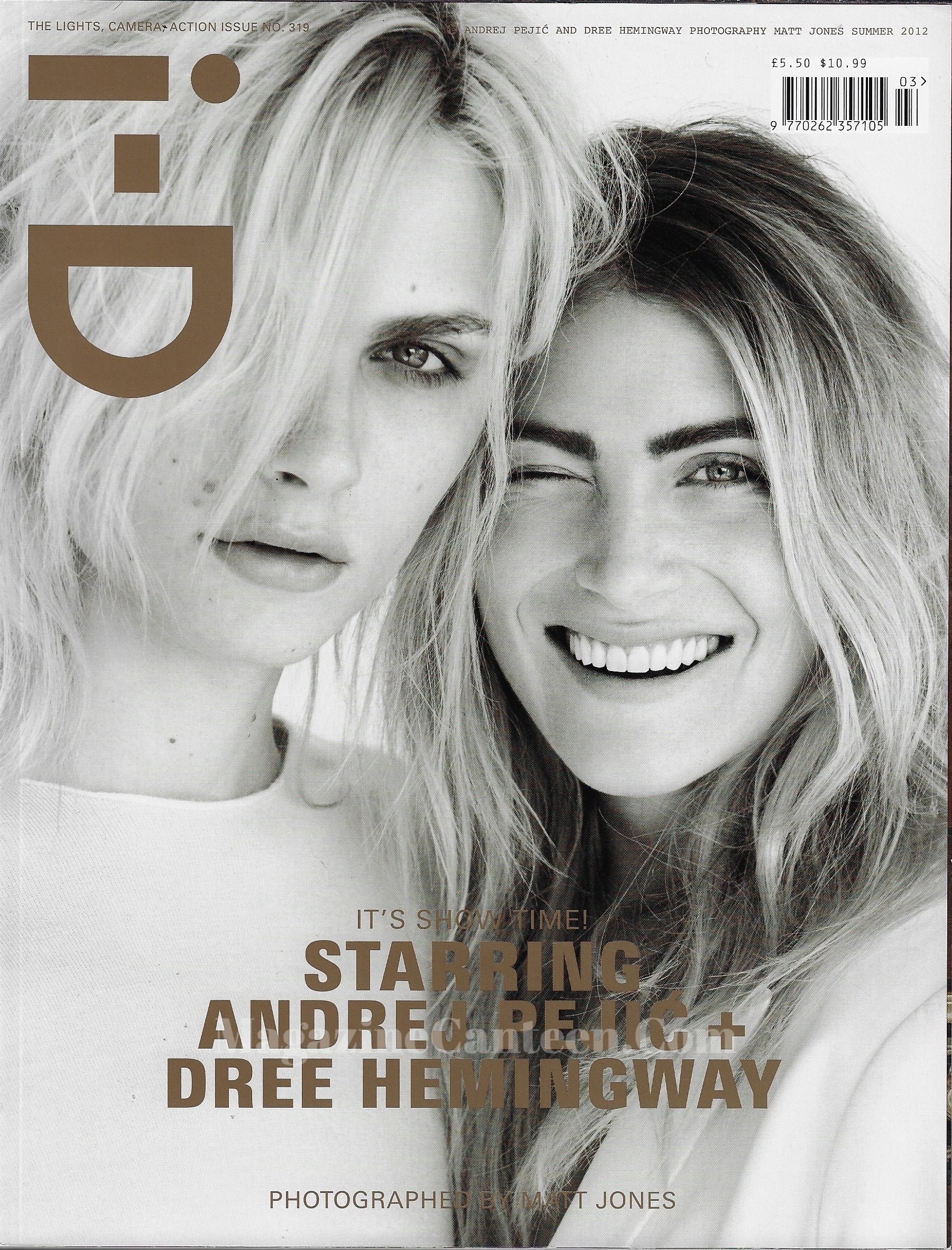 I-D Magazine 319 - Andrej Pejic & Dree Hemingway 2012