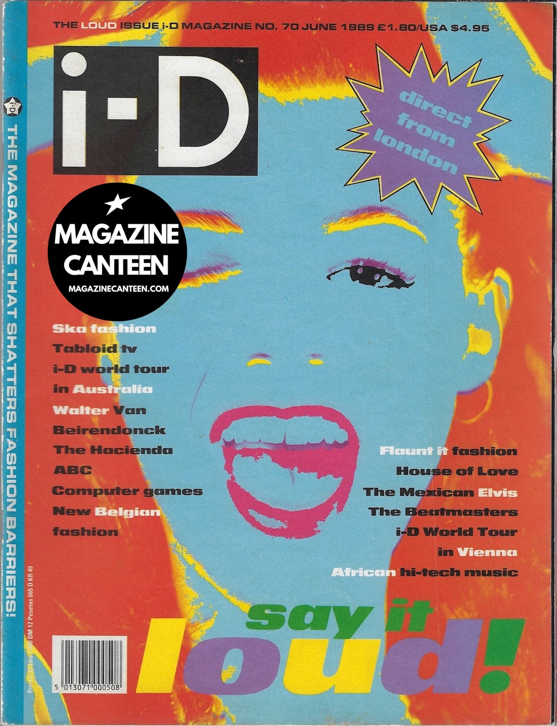 I-D Magazine 70 - Eddie Monsoon Kate Garner Scott Maslen 1989