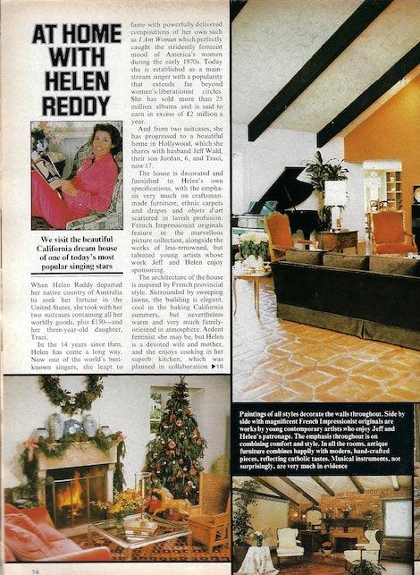 Ideal Home Magazine - Helen Reddy – magazine canteen