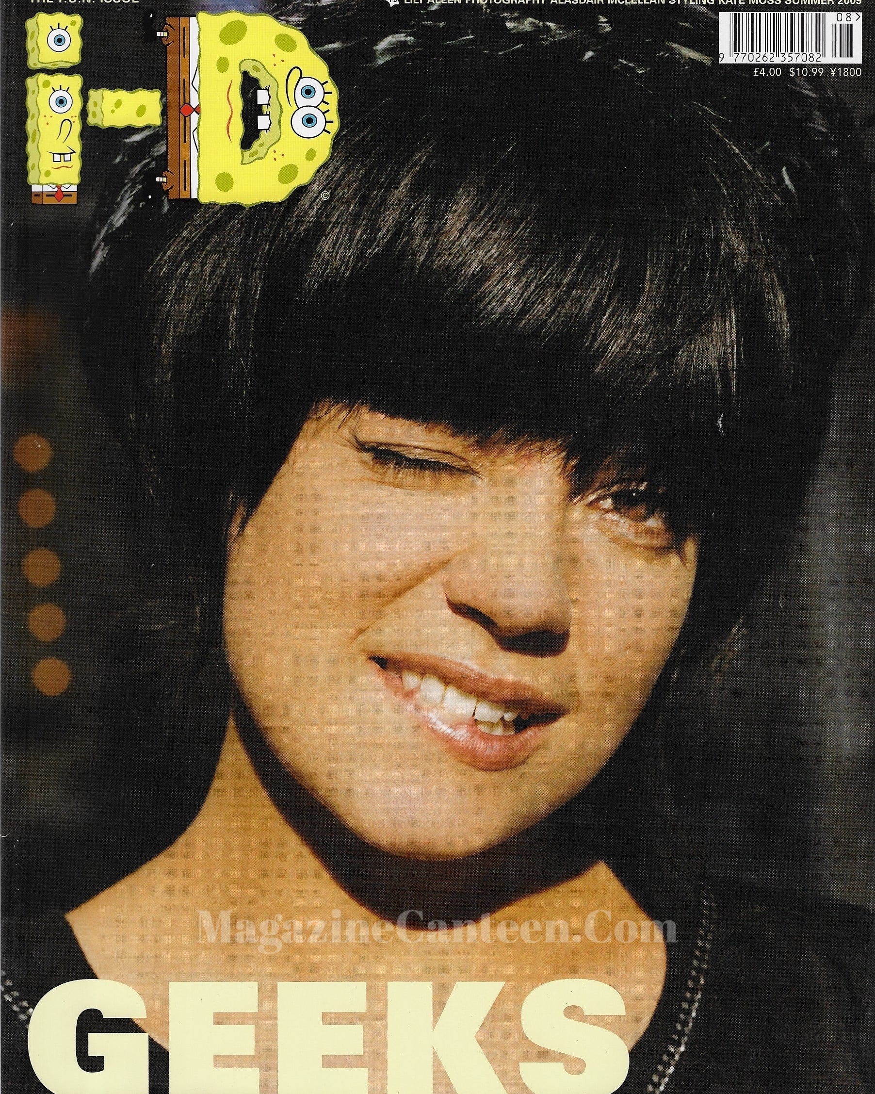 I-D Magazine 301 - Lily Allen 2009 spongebob