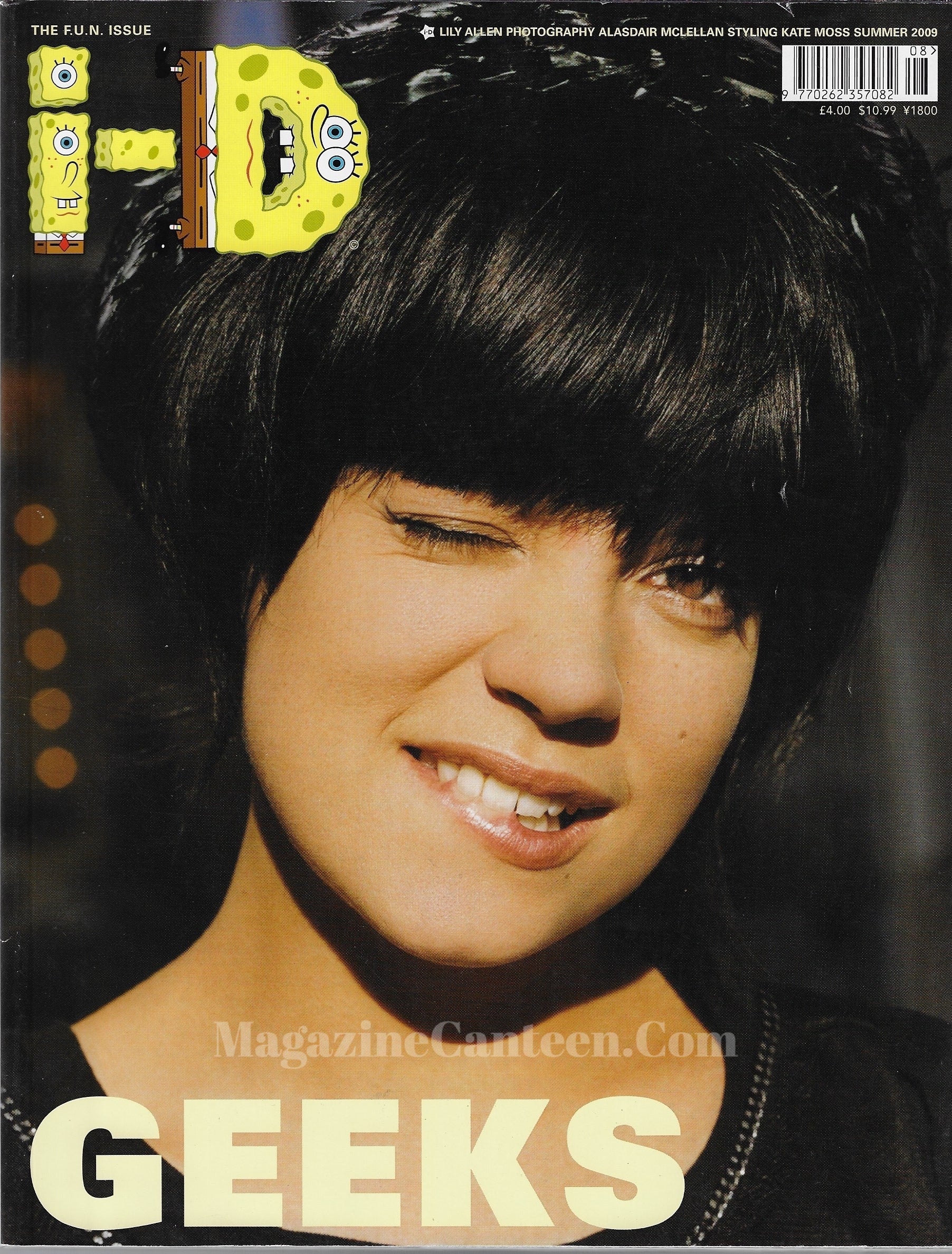 I-D Magazine 301 - Lily Allen 2009 spongebob