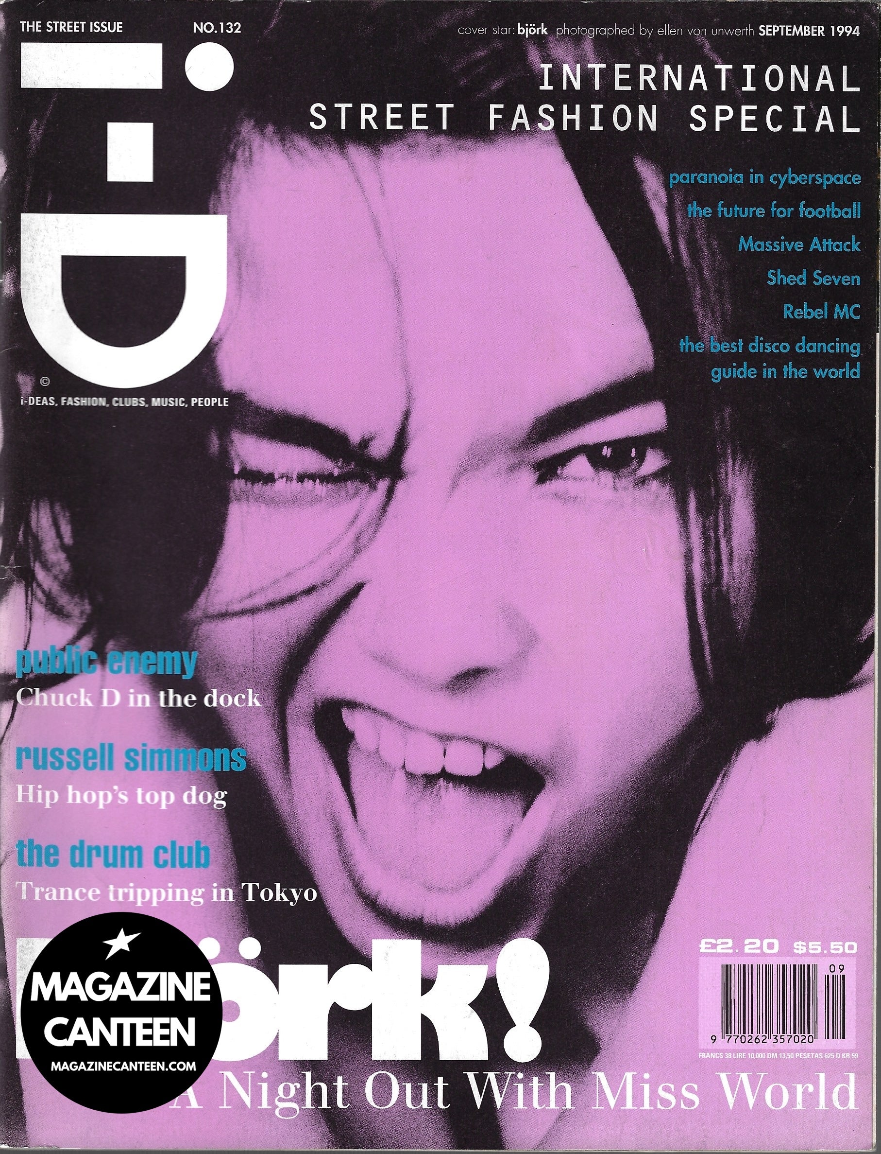 I-D Magazine 132 - Bjork 1994 Stella Tennant Massive Attack Chuck D