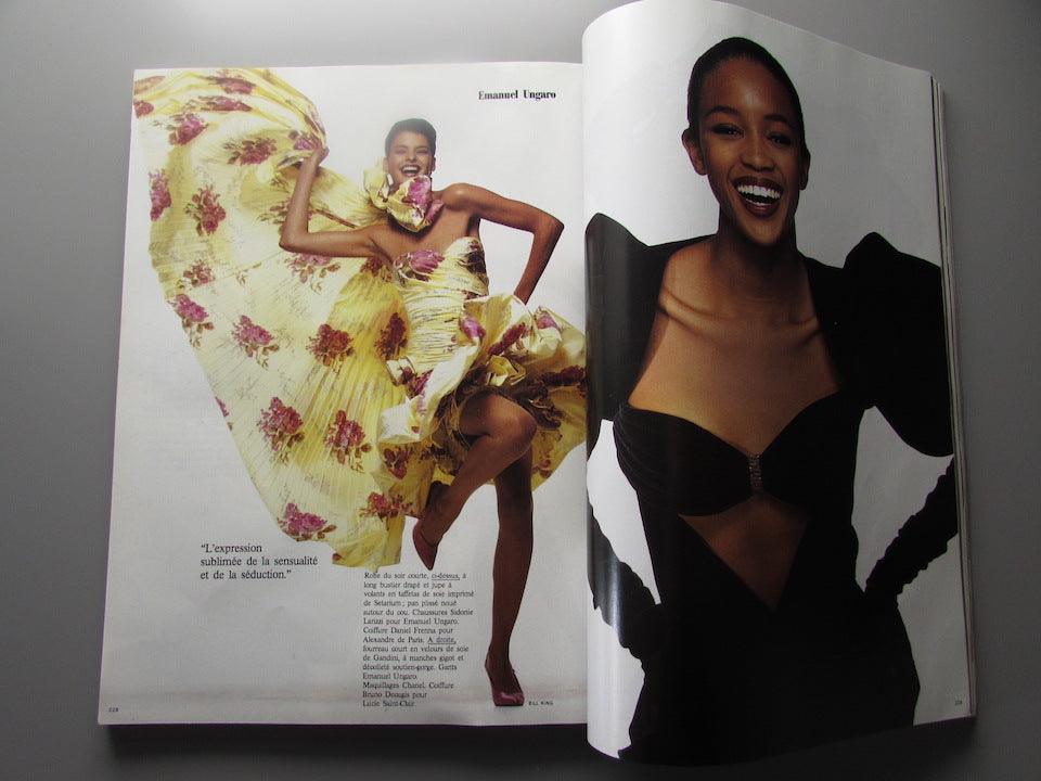 Vogue Paris Magazine 1987 - LINDA EVANGELISTA Guy Bourdin NAOMI Vogue Paris Magazine 1987 - LINDA EVANGELISTA Guy Bourdin NAOMI