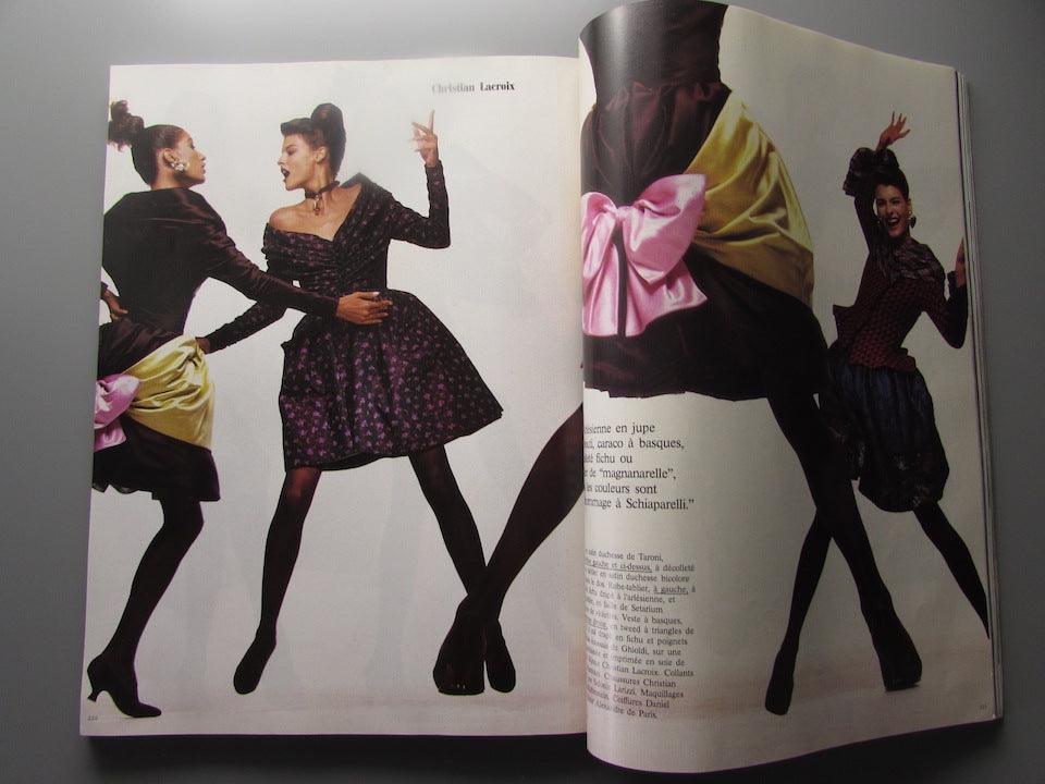 Vogue Paris Magazine 1987 - LINDA EVANGELISTA Guy Bourdin NAOMI