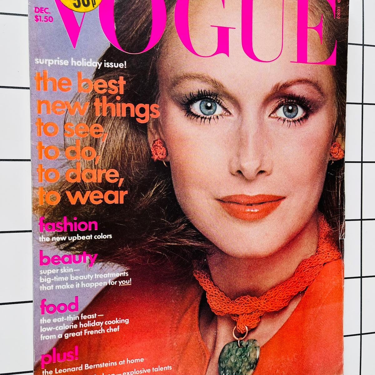 Vogue USA Magazine December 1975 - Karen Graham HELMUT NEWTON Avedon