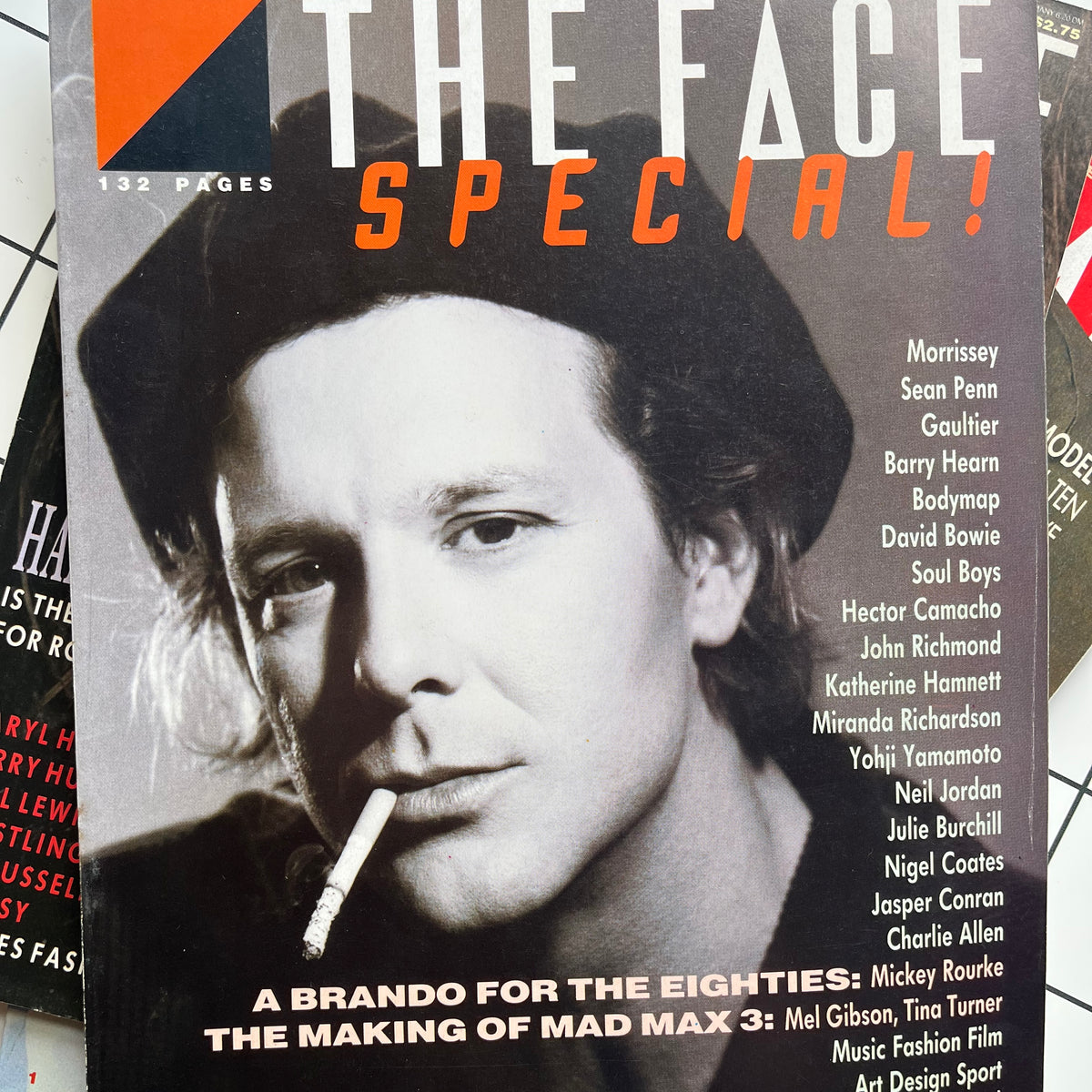 The Face Magazine 1985 - Mickey Rourke Nick Knight Bodymap – magazine ...