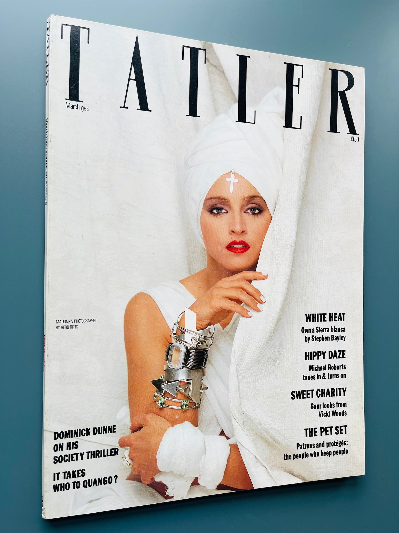 Tatler Magazine - MADONNA Cover 1986 By HERB RITTS