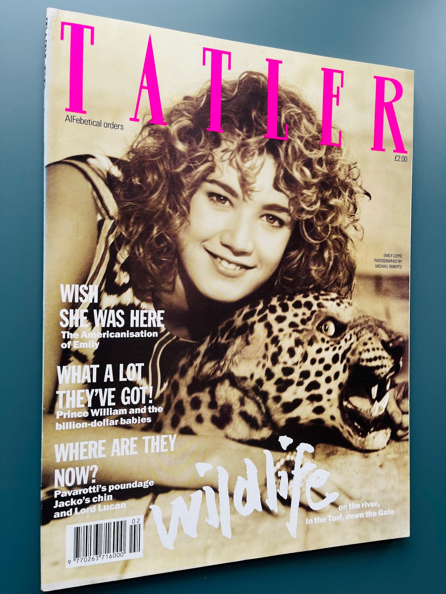 Tatler Magazine - Emily Lloyd MICHAEL ROBERTS Juergen Teller ISABELLA BLOW 