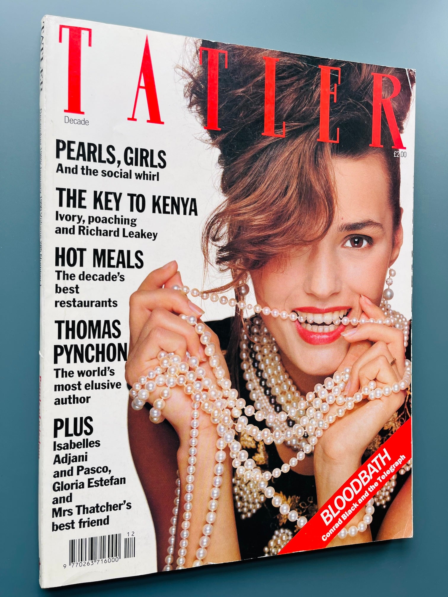 Tatler Magazine - YASMIN LE BON Terry O'Neill ISABELLE ADJANI PASCO