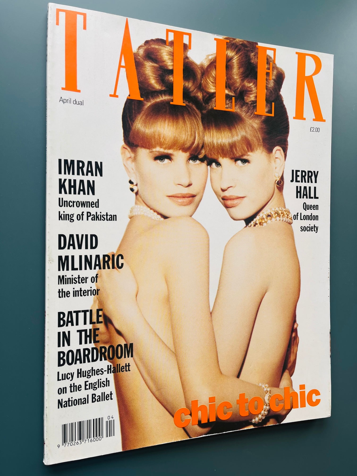 Tatler Magazine - Natasha & Tamara Imran Khan JERRY HALL
