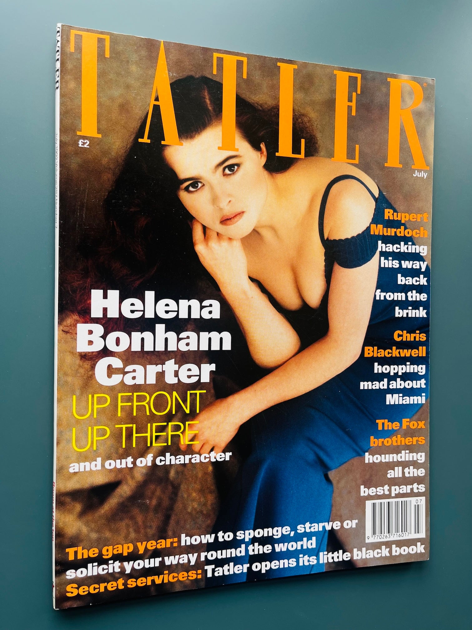 Tatler Magazine - Helena Bonham Carter EDWARD FOX Ralph Fiennes