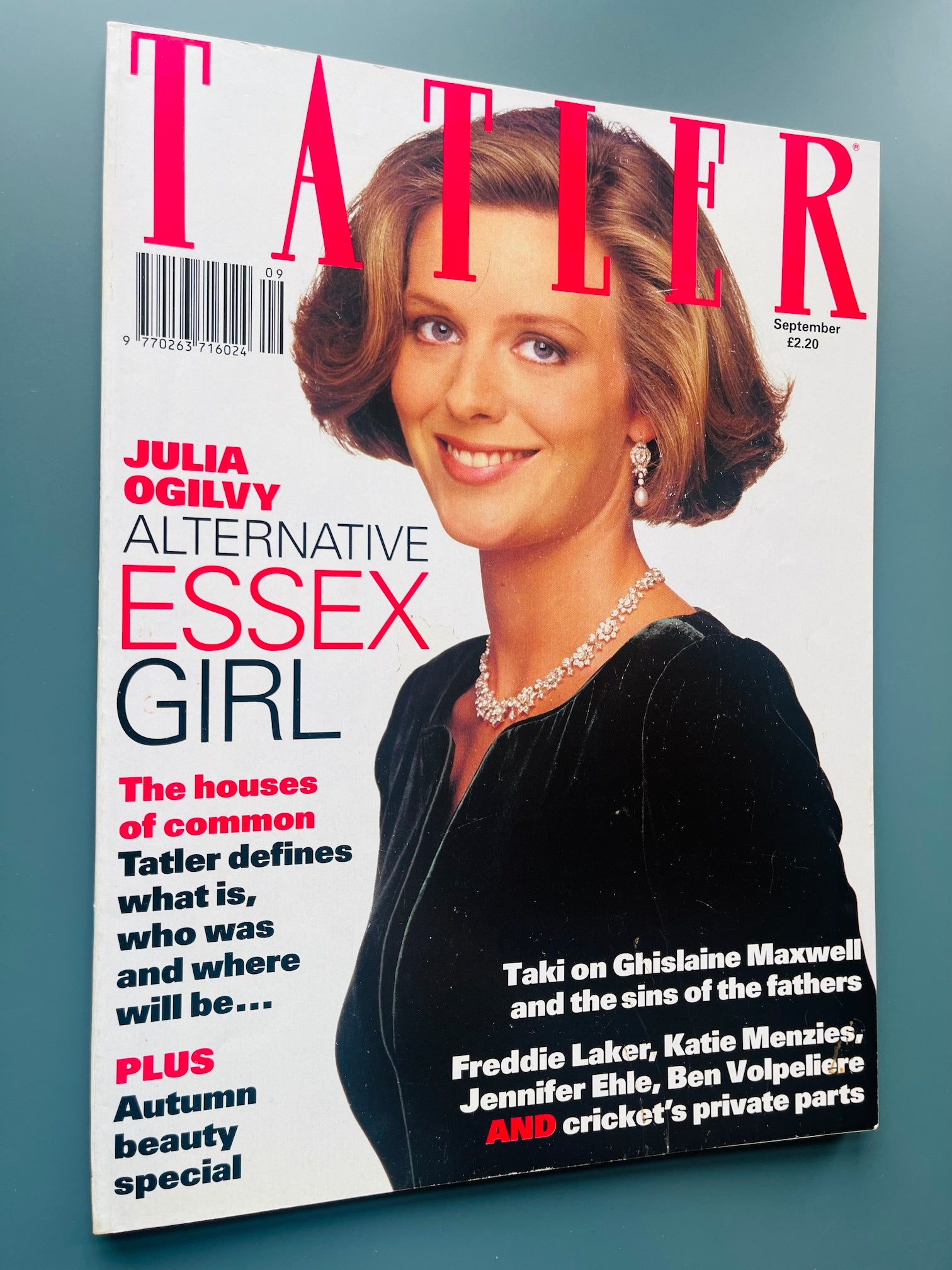 Tatler Magazine - Julia Ogilvy JENNIFER EHLE Ghislaine Maxwell 