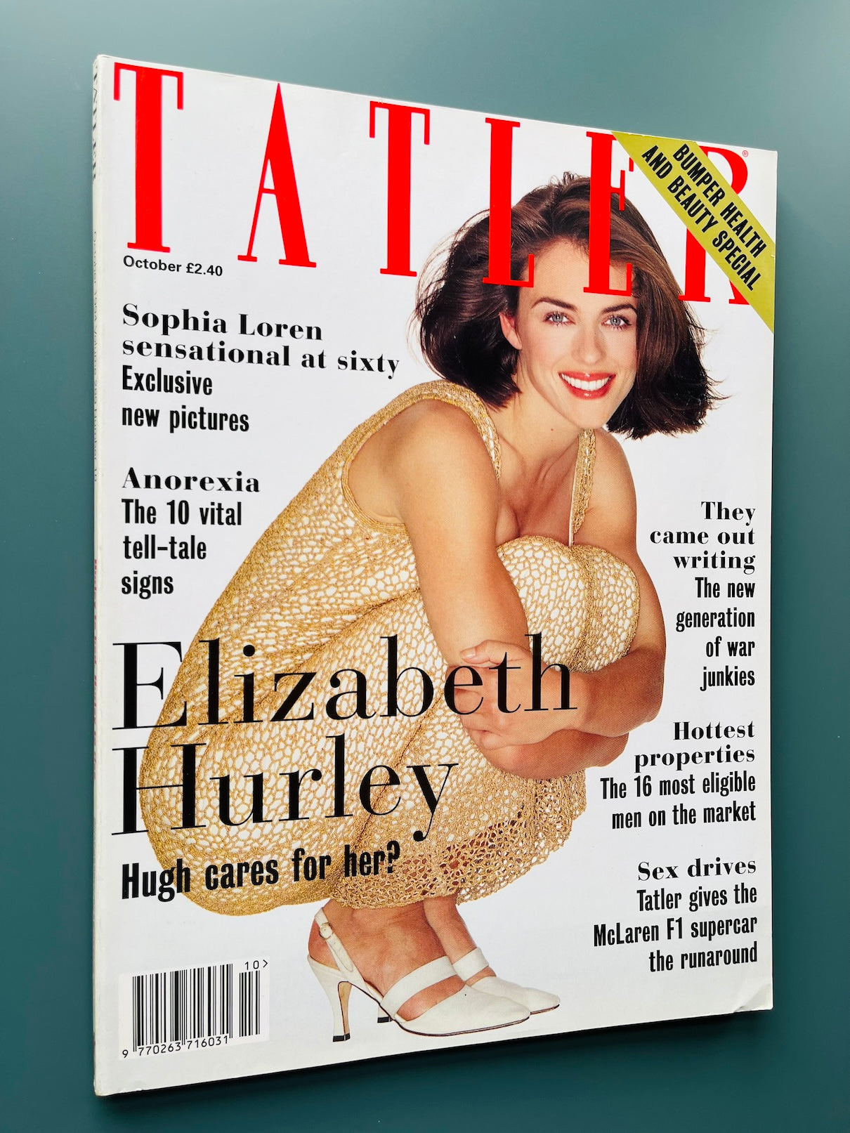 Tatler Magazine - Elizabeth HURLEY Sophia Loren PATTI HANSEN
