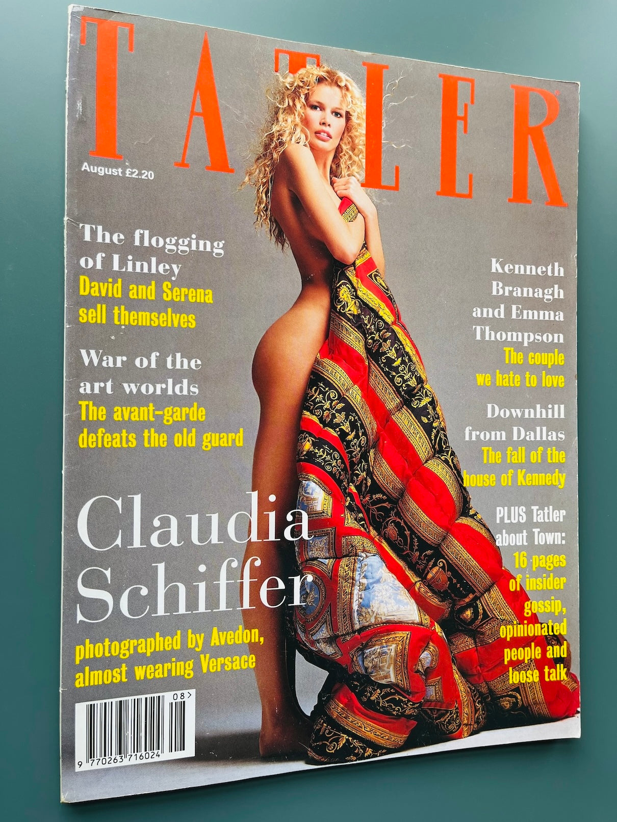 Tatler Magazine - CLAUDIA SCHIFFER Versace BENEDICK BATES