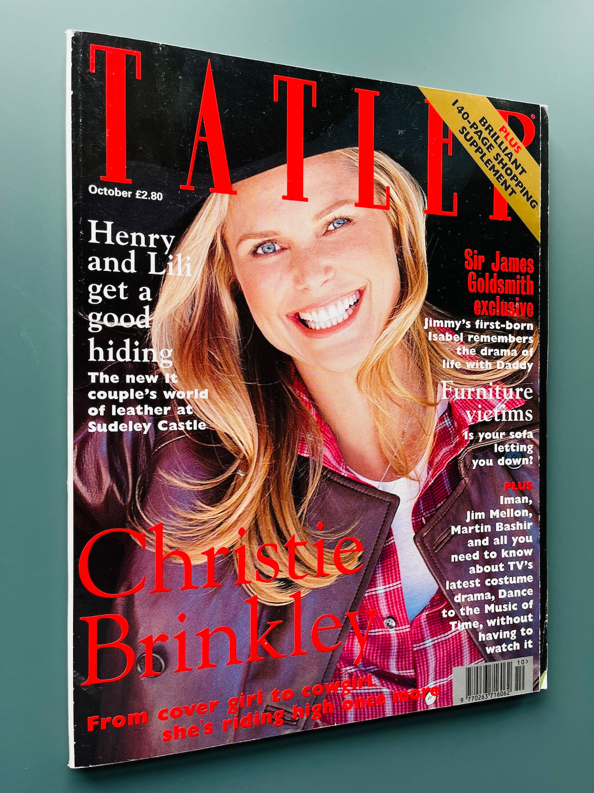 Tatler Magazine - Christie Brinkley JODIE KIDD Ghislaine Maxwell