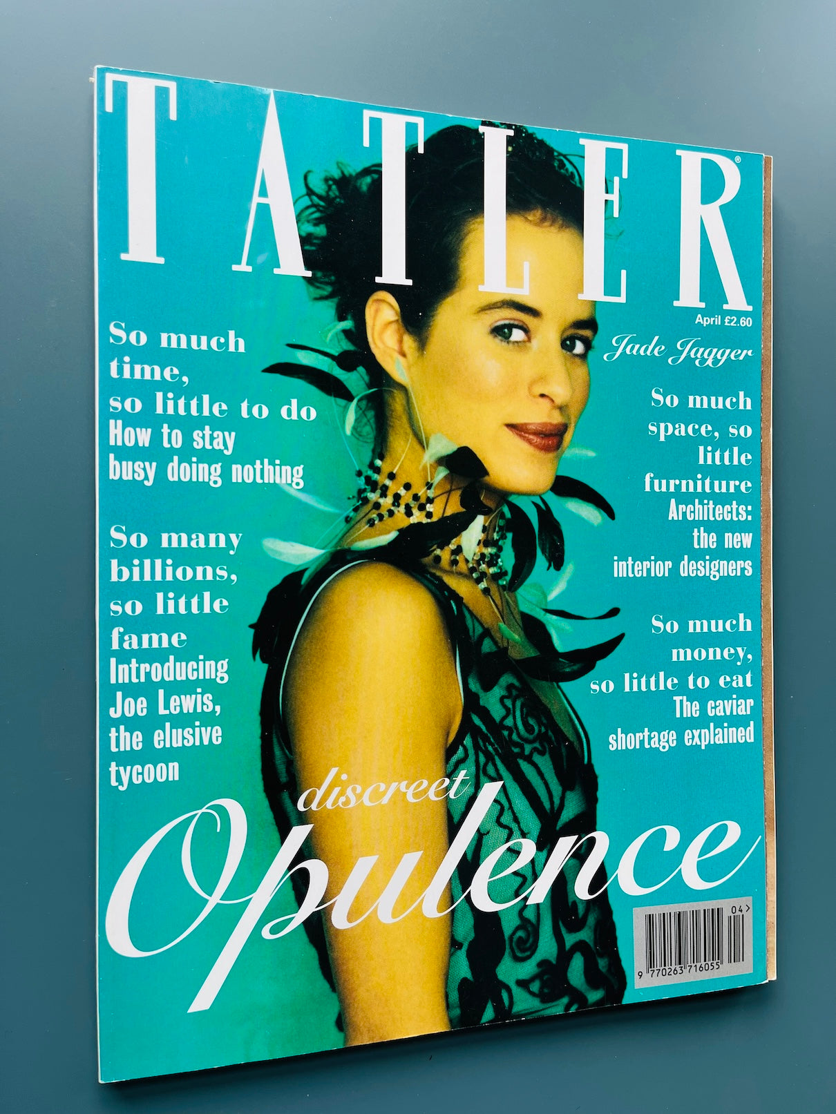Tatler Magazine - JADE JAGGER Nabila Khashoggi ALEXANDER MCQUEEN FASHION