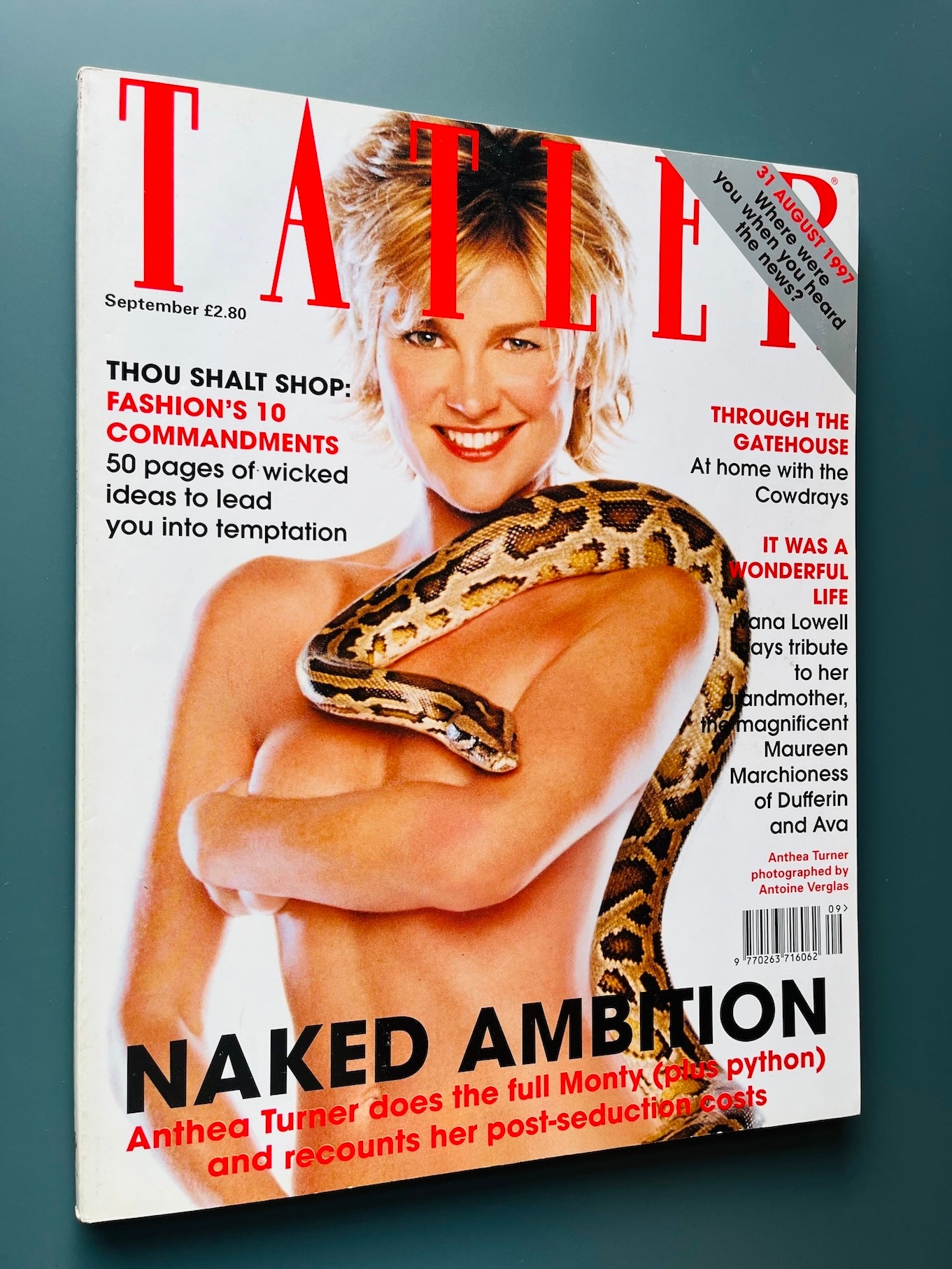 Tatler Magazine - Anthea Turner JODIE KIDD Camilla Astor