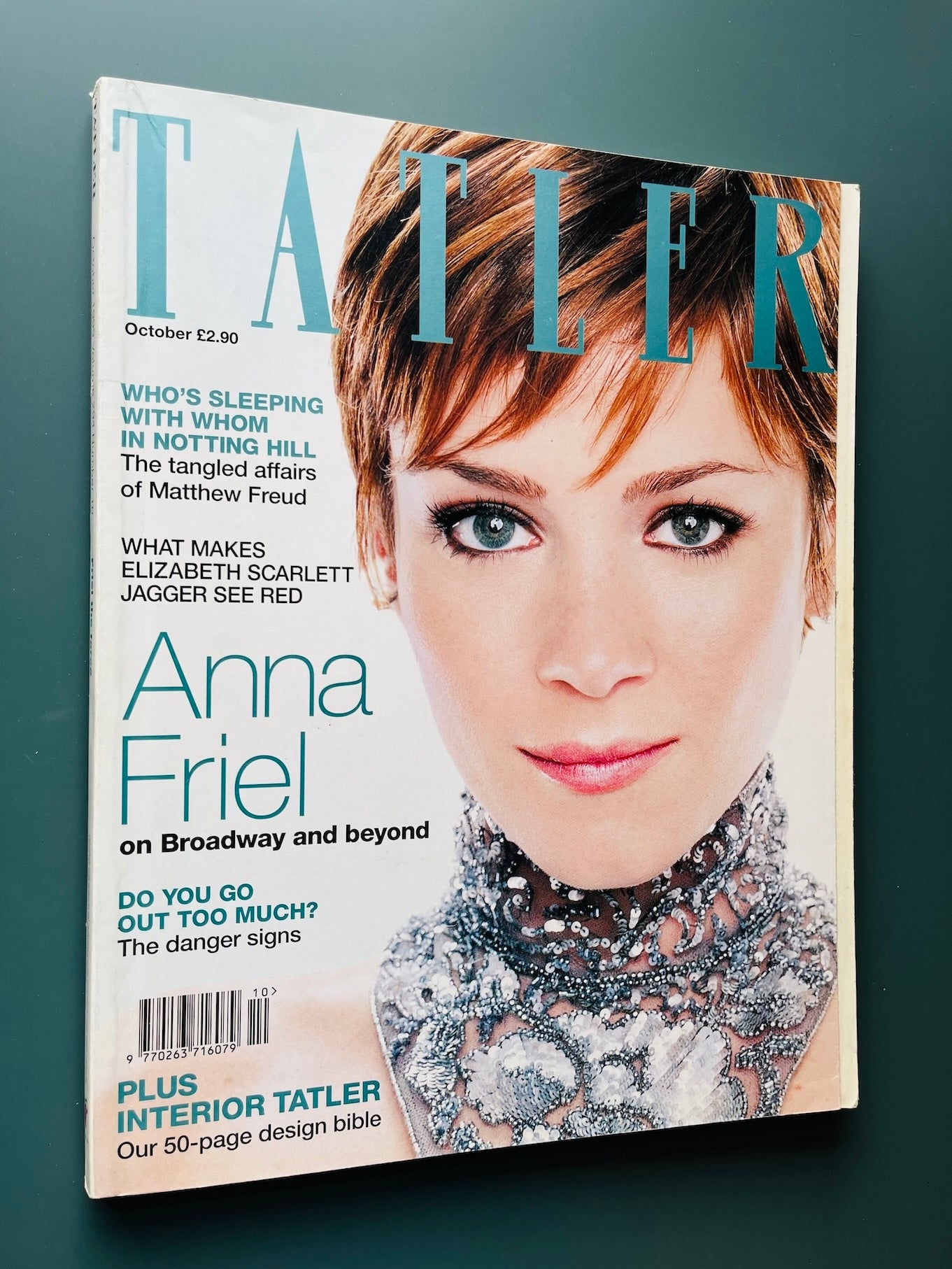 Tatler Magazine - ANNA FRIEL Elizabeth Jagger SADIE FROST