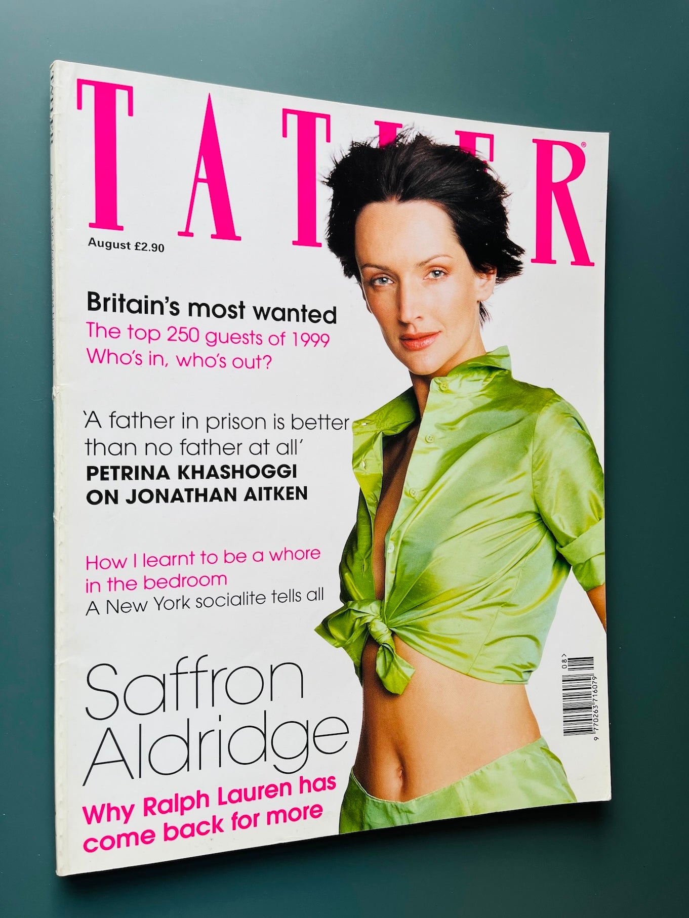 Tatler Magazine - Saffron Aldridge GRETA SCACCHI Jodie Kidd
