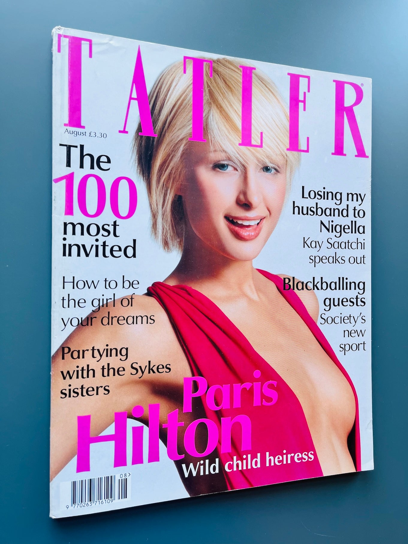 Tatler Magazine - Paris Hilton BAY GARNETT Ben Chaplin BILLY CHILDISH