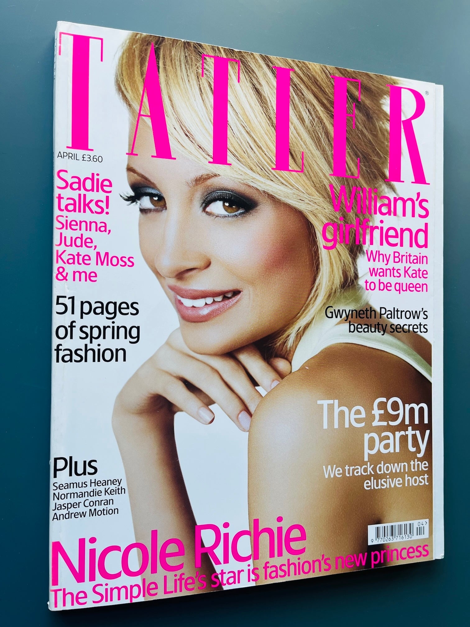 Tatler Magazine - Nicole Richie SADIE FROST Emmanuelle Seigner