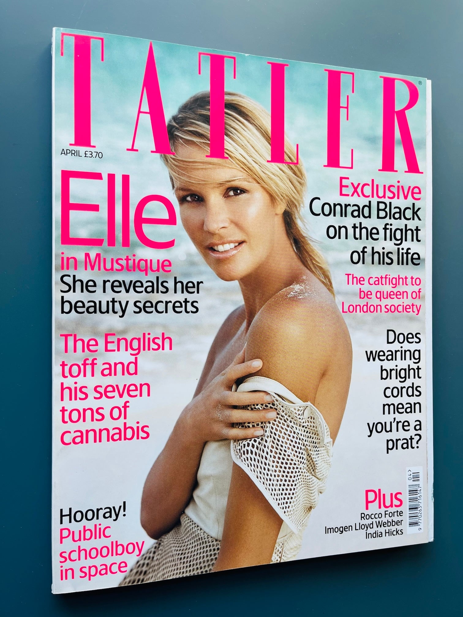 Tatler Magazine - Elle MacPherson RUPERT FRIEND Carla Bruni
