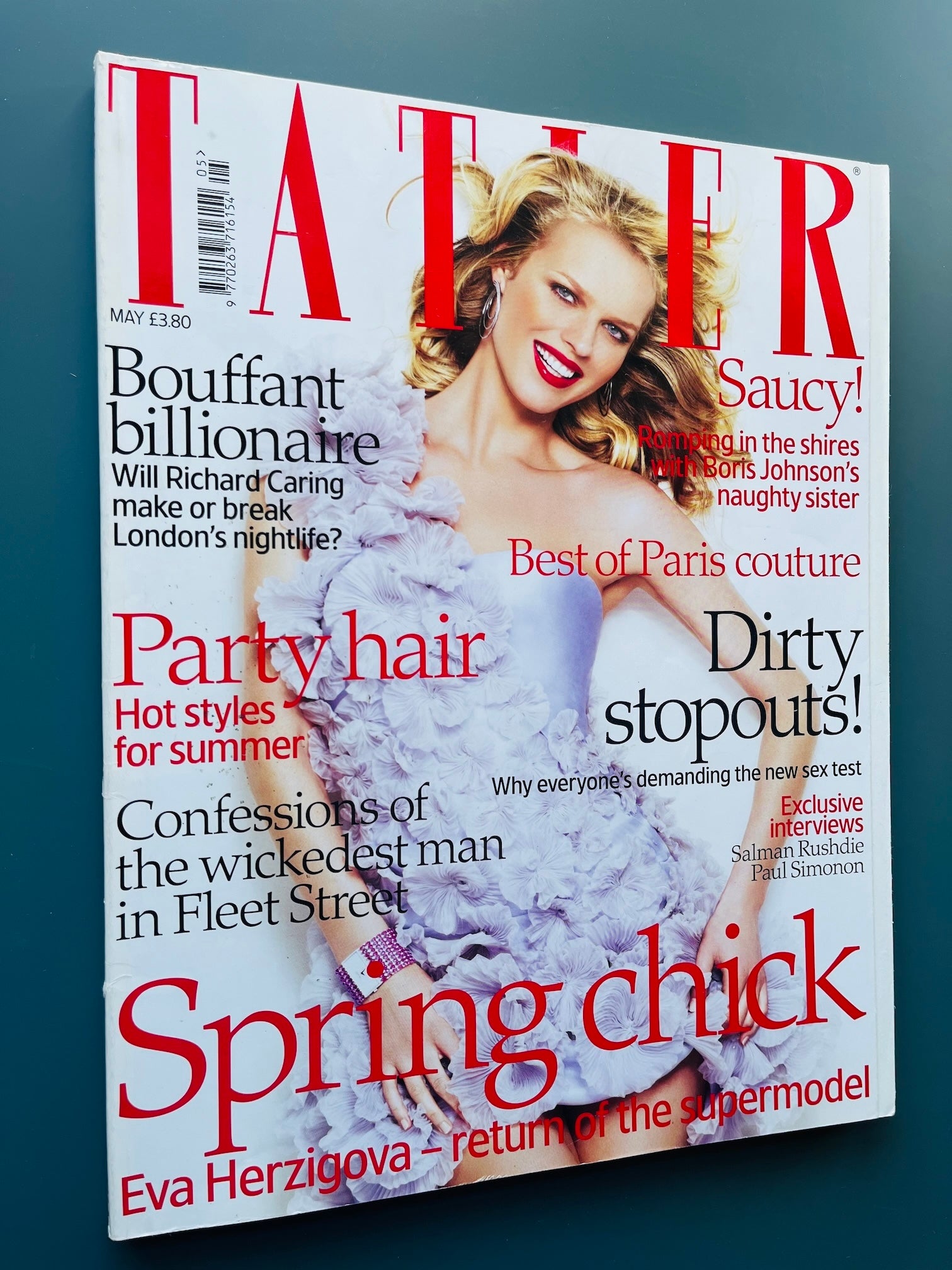 Tatler Magazine - Eva Herzigova PAUL SIMONON The Clash