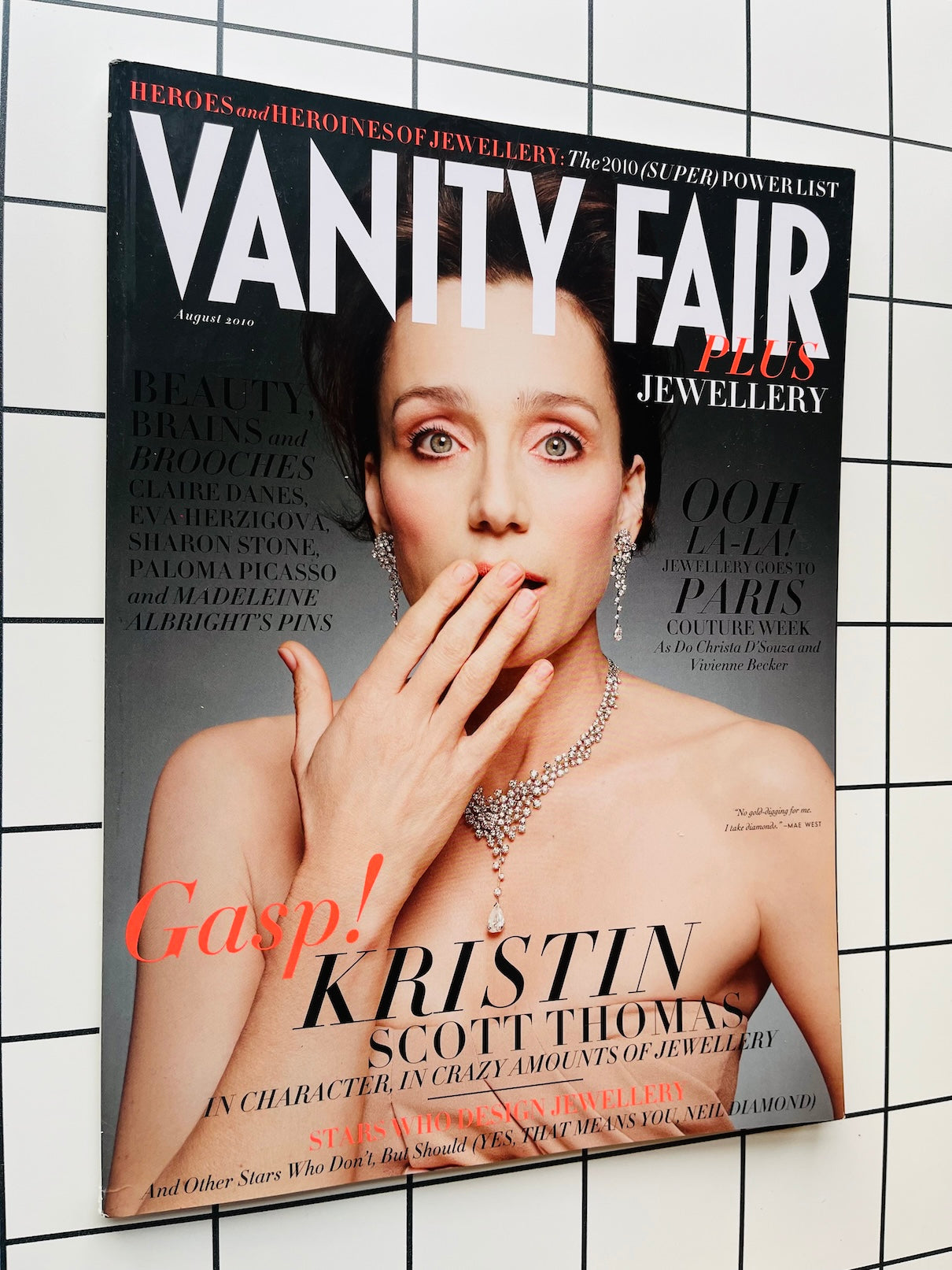 Vanity Fair Magazine Jewellery - Kristin Scott Thomas Claire Danes JEWELRY