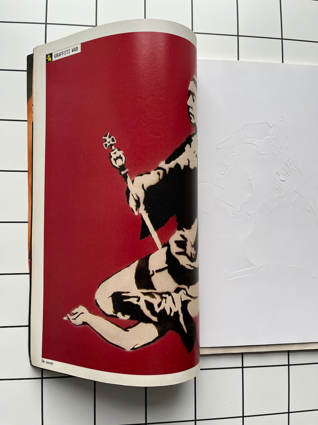 Bizarre Magazine - BANKSY Stencil JUNE 2002 Outlaw Graffiti