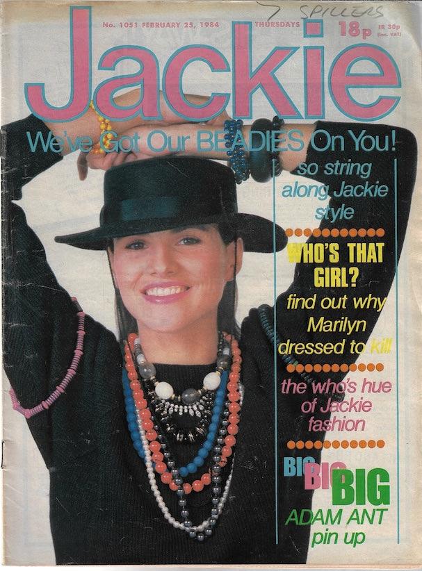 Jackie Magazine Adam Ant Marilyn Magazine Canteen