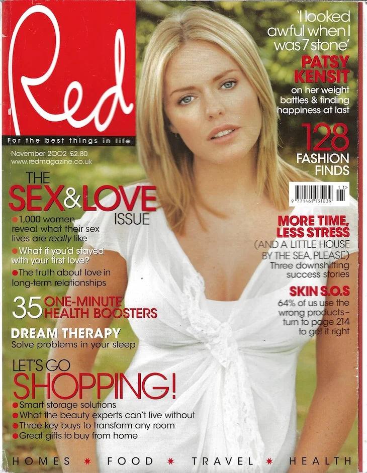 Patsy Kensit Red Red Magazine - Patsy Kensit Harrison Ford – magazine canteen