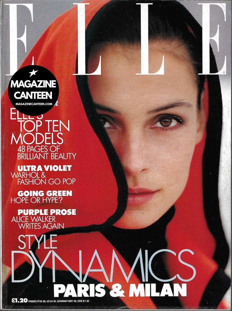 Elle Magazine - Famke Janssen RACHEL HUNTER Andy Warhol EMMA SJOBERG