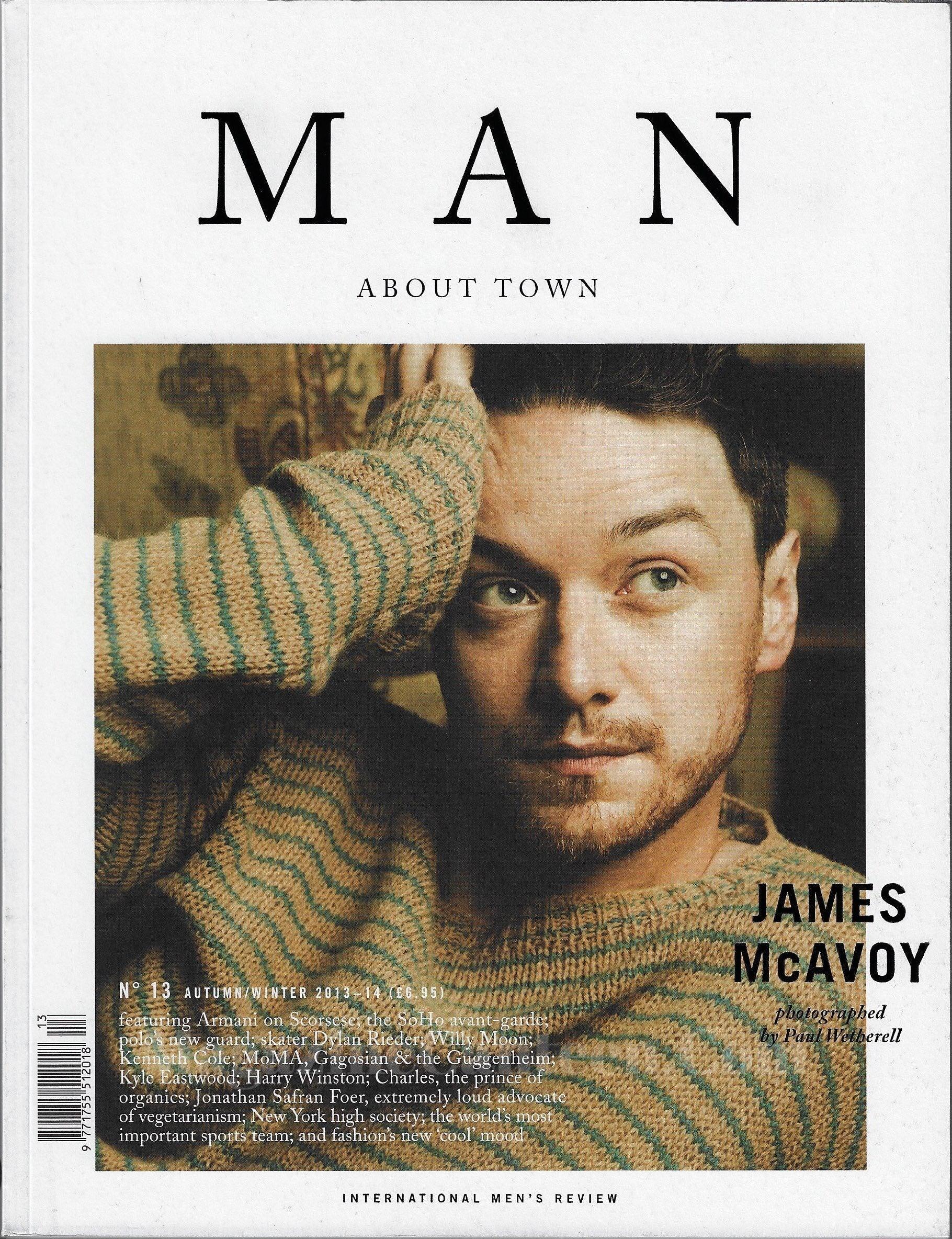 Man About Town Magazine - James McAvoy 2013 – magazine canteen