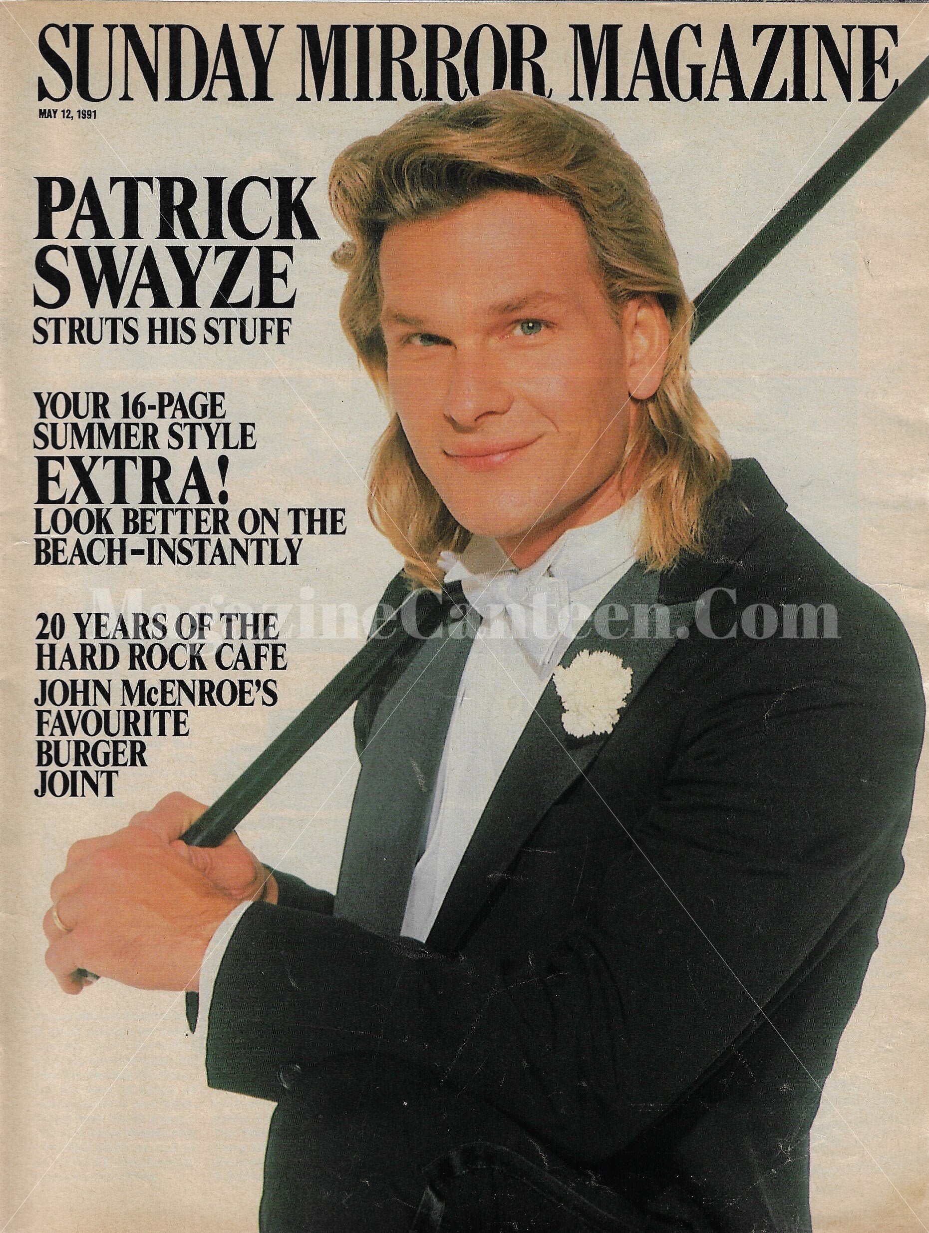 Sunday Mirror Magazine - Patrick Swayze