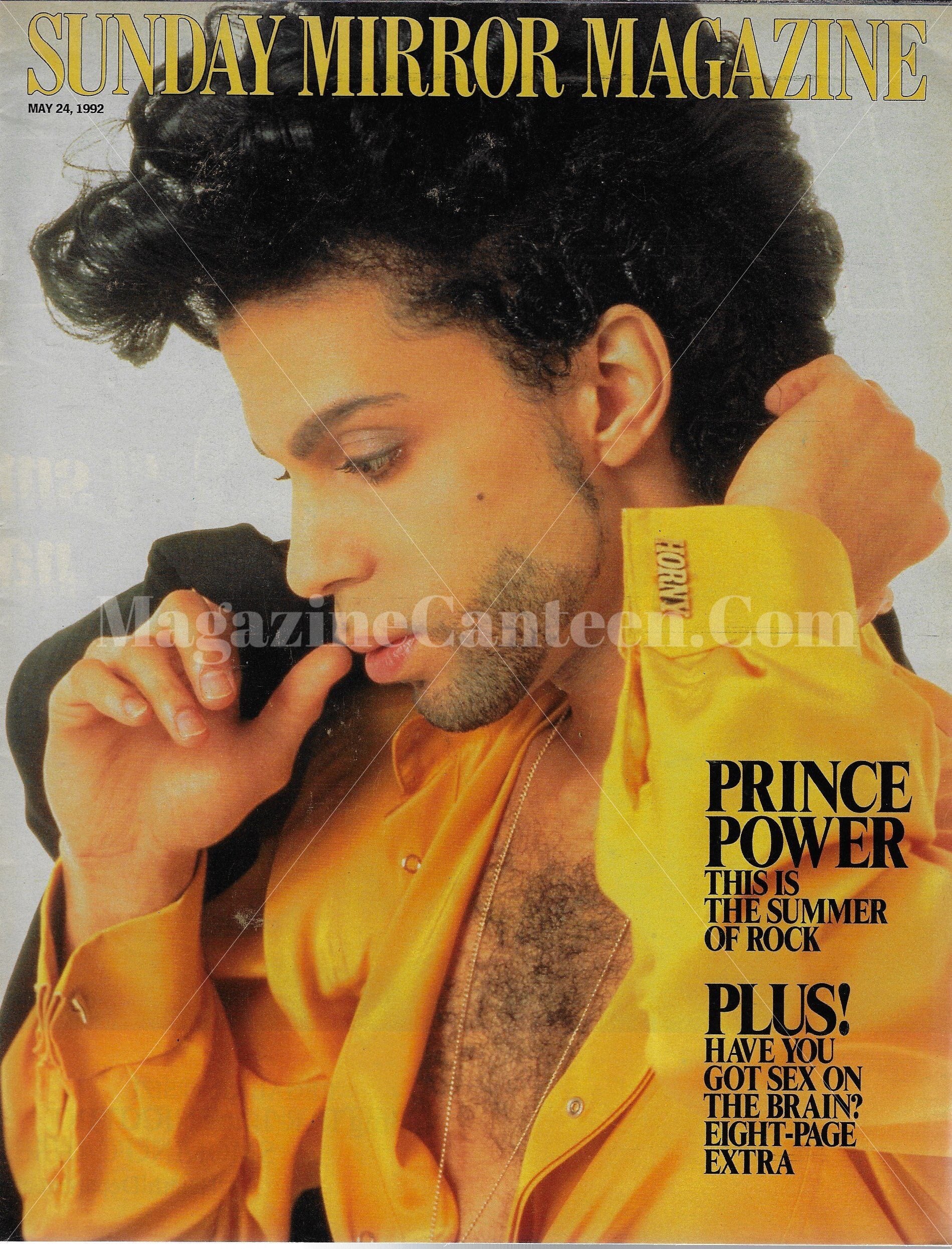 rare Sunday Mirror Magazine - Prince