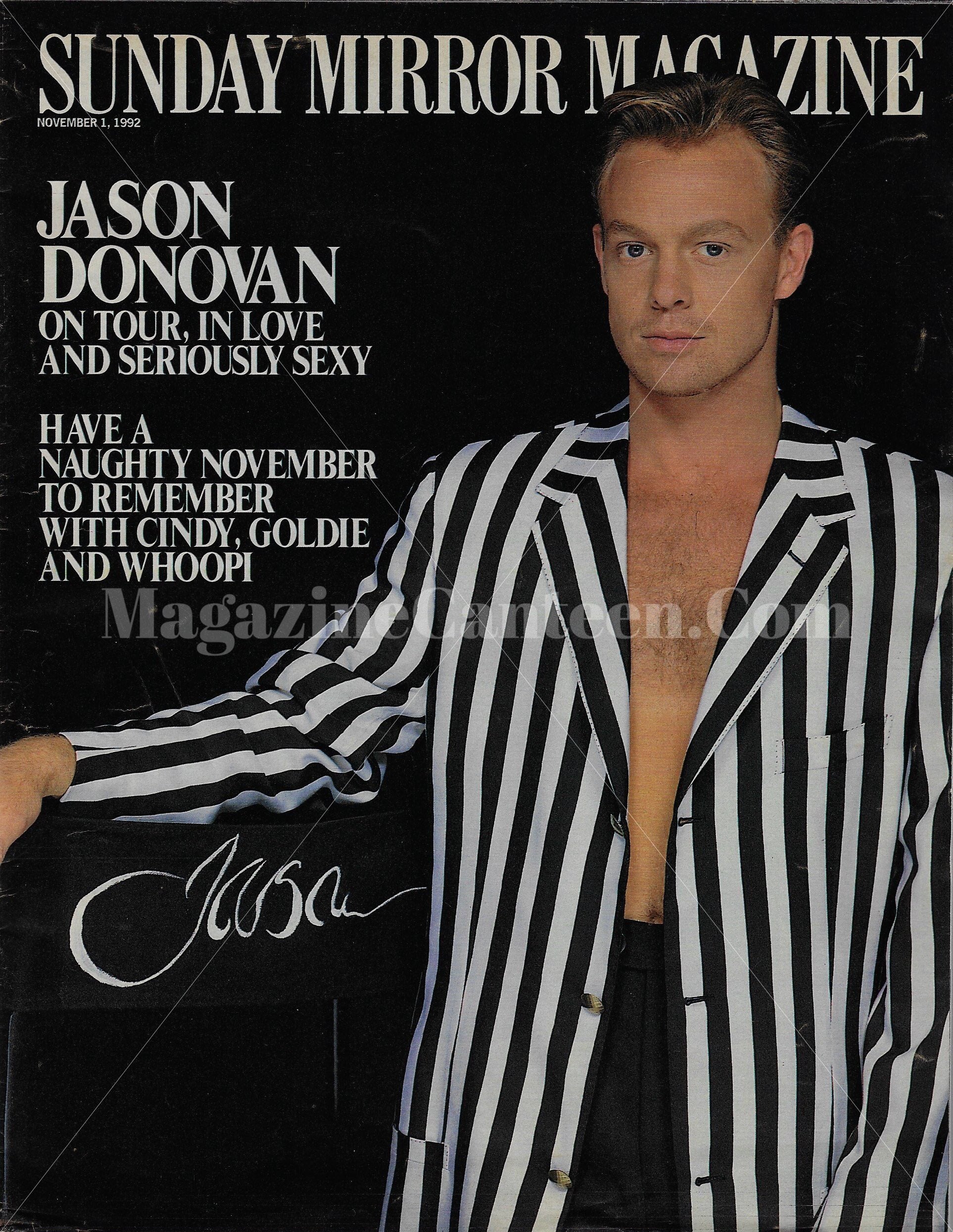 Rare Sunday Mirror Magazine - Jason Donovan