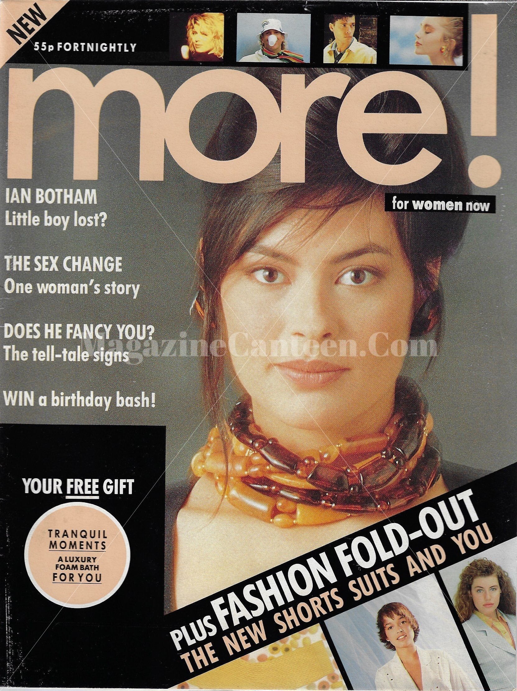 More Magazine - Ian Botham Kim Wilde – magazine canteen